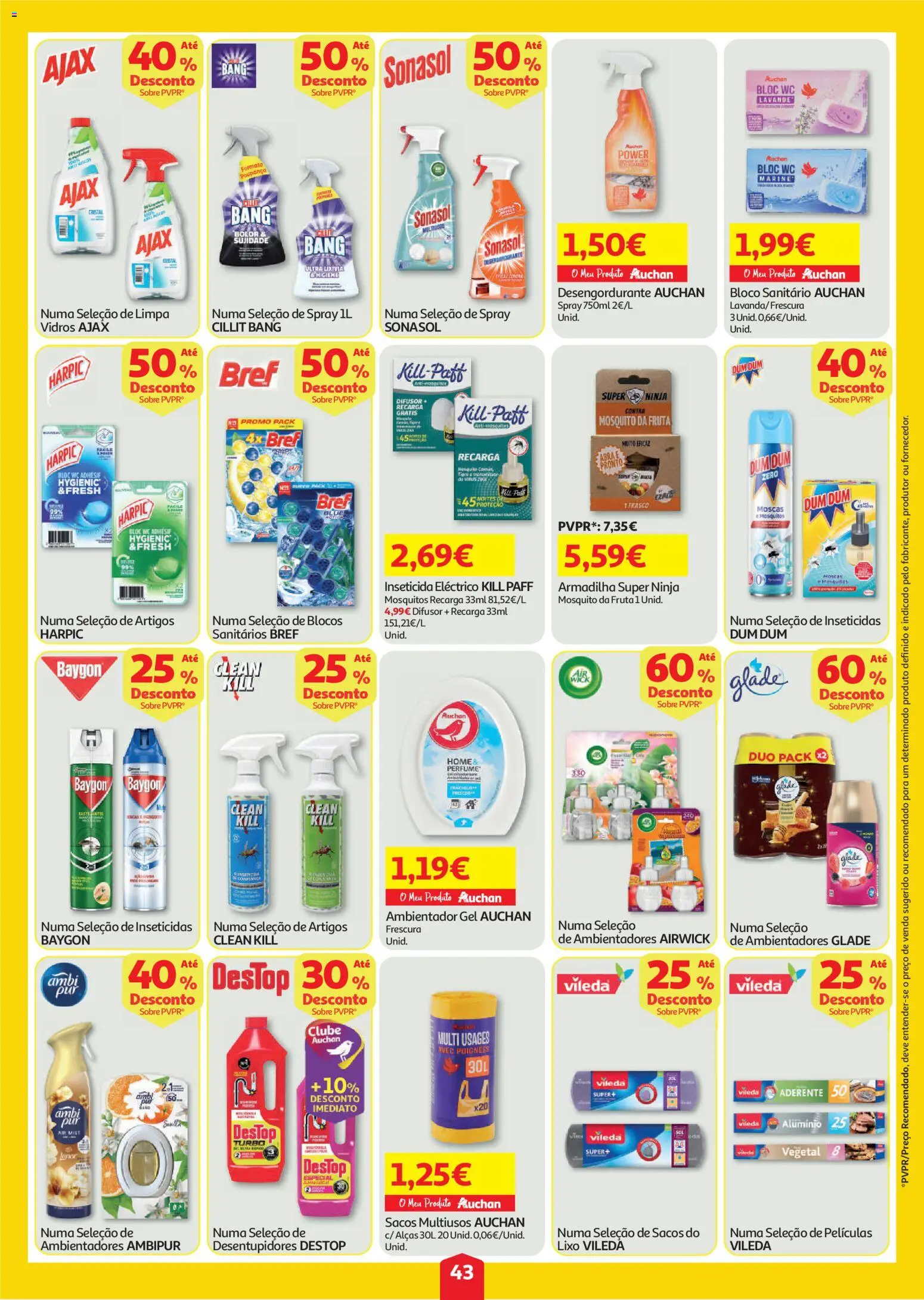 Auchan folheto │ válido de 30/07/2026 | Página: 43 | Produtos: Perfume, Inseticida, Difusor
