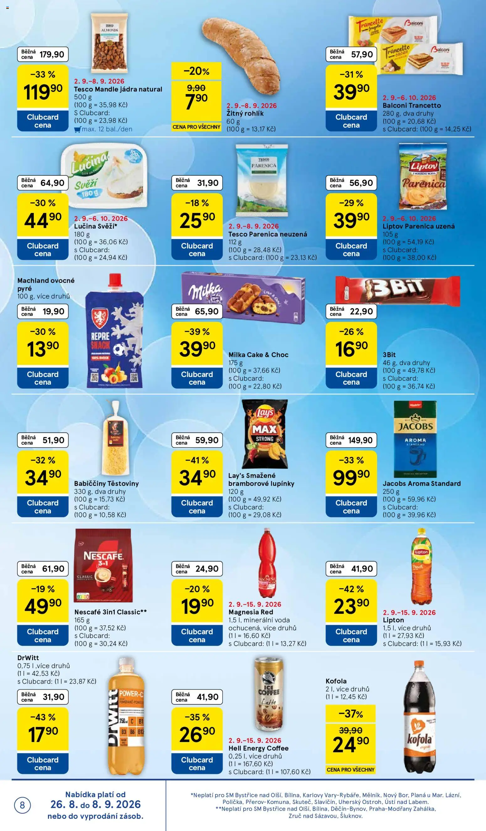 Tesco leták - Supermarket od 02.09.2026 | Strana: 8