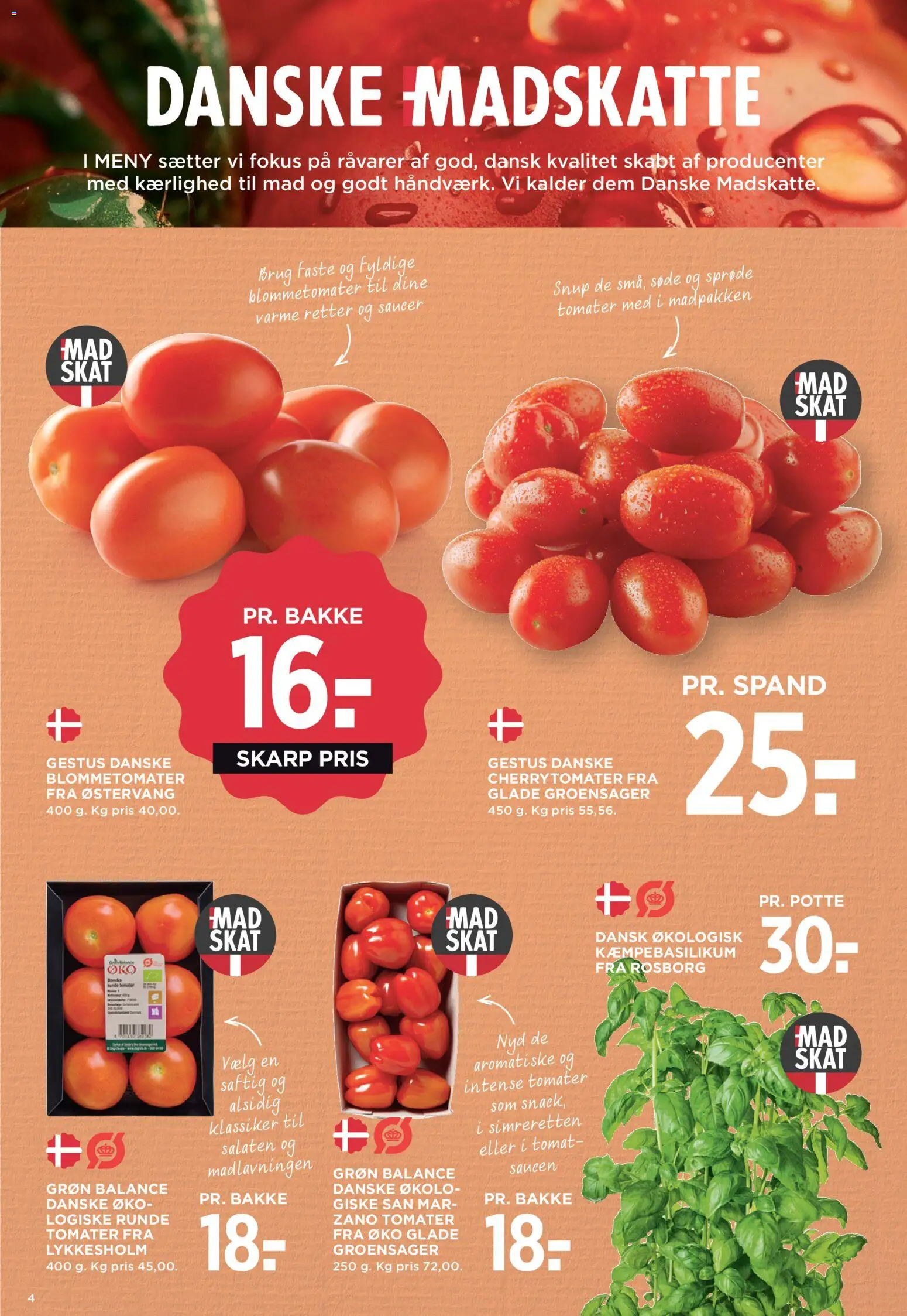 Meny tilbudsavis – gyldig fra 10/07/2026 | Side: 6 | Produkter: Tomater, Cherrytomater, Søm
