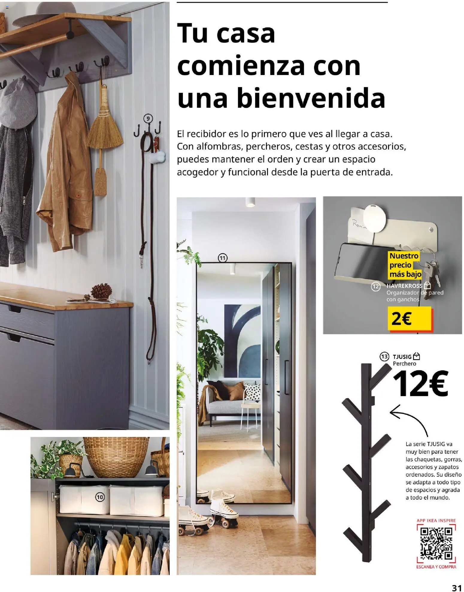 Catálogo IKEA Accesorios y decoración │ válido desde el 01/02/2026 | Página: 31 | Productos: Perchero, Organizador