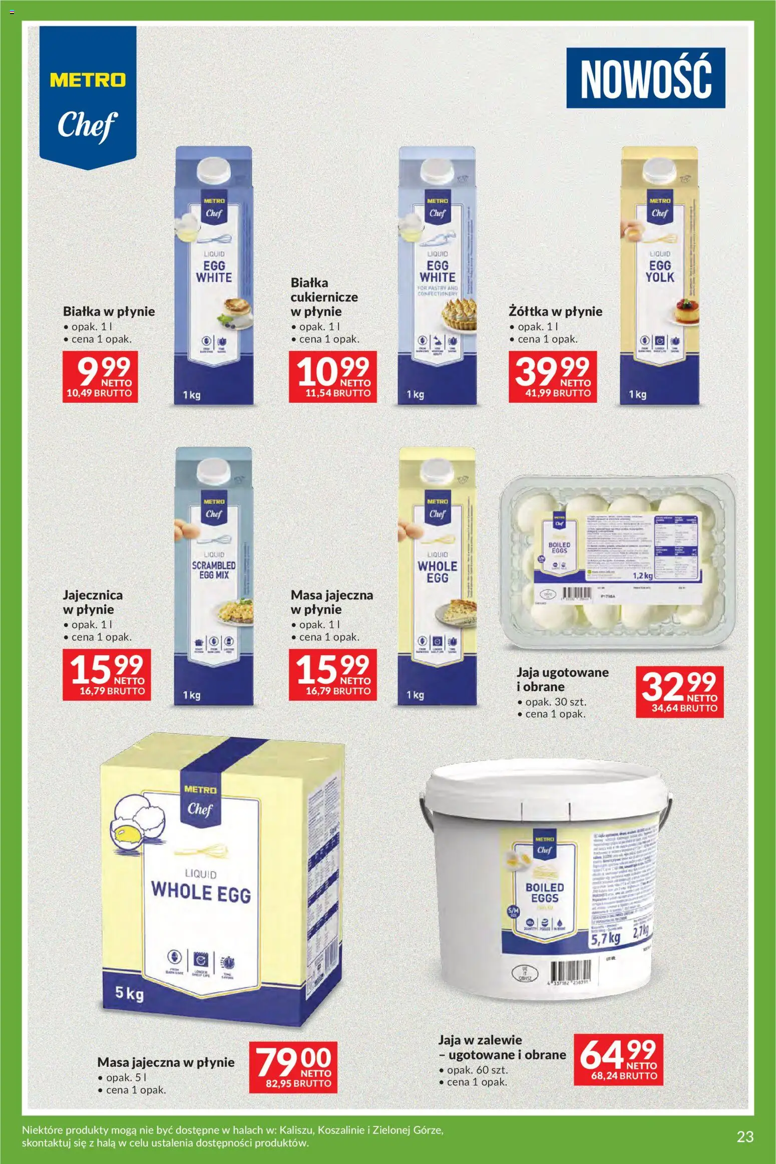 Makro gazetka - Uroczystości od 12.05.2026 | Strona: 23 | Produkty: Jaja