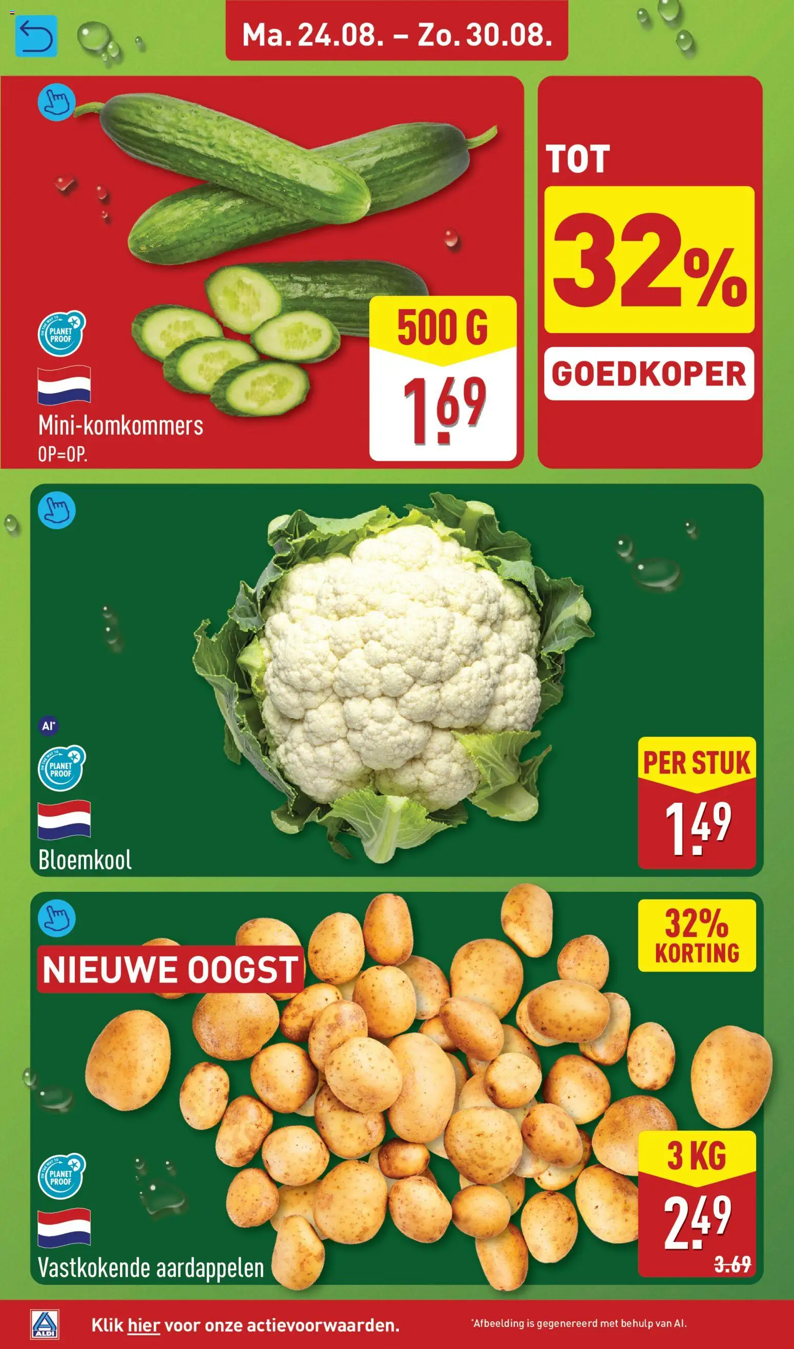 {H1} | Pagina: 6 | Producten: Bloemkool, Aardappelen
