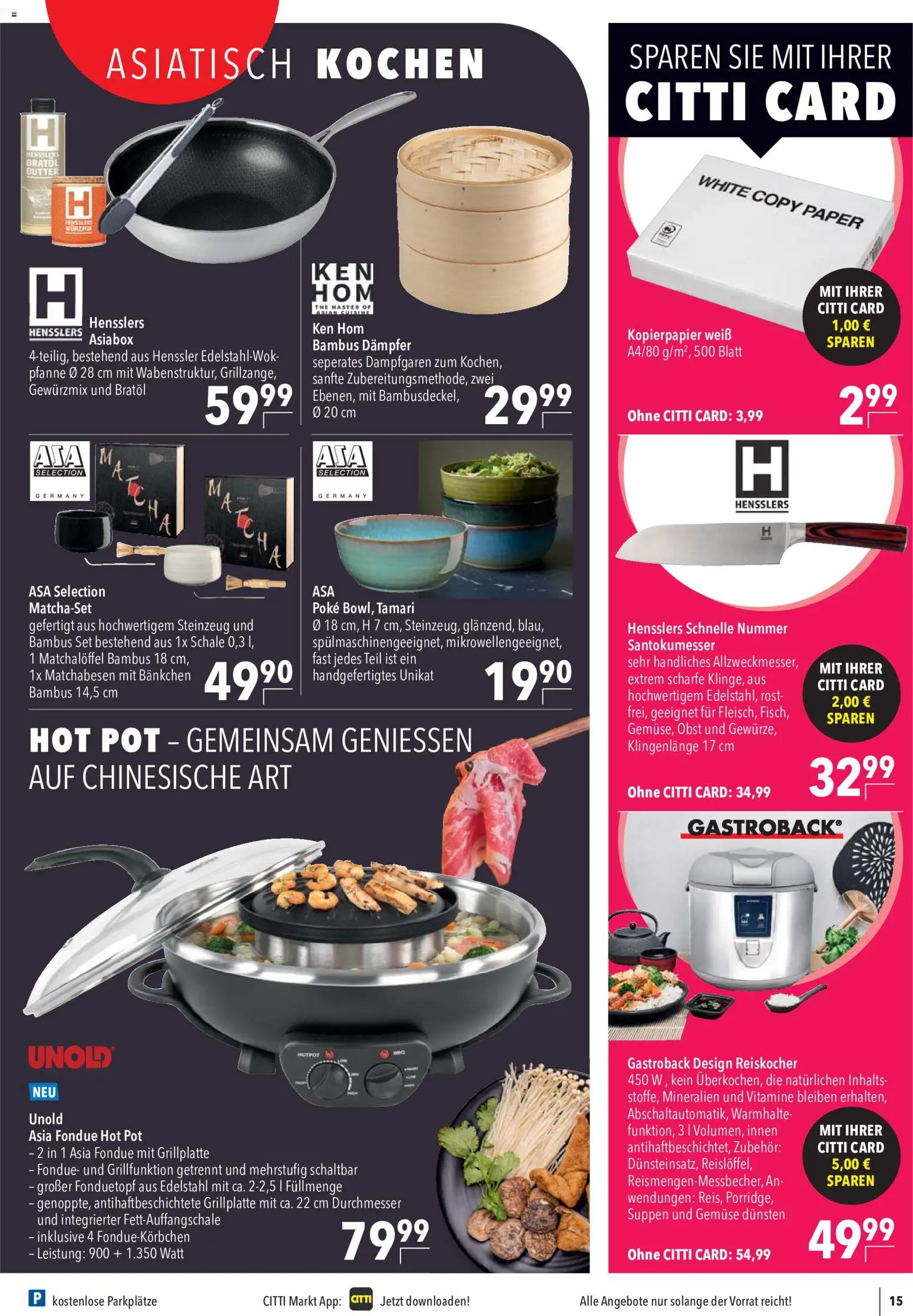 CITTI Markt Prospekt – gültig ab 09.09.2026 | Seite: 19 | Produkte: Butter, Gemüse, Obst, Fondue