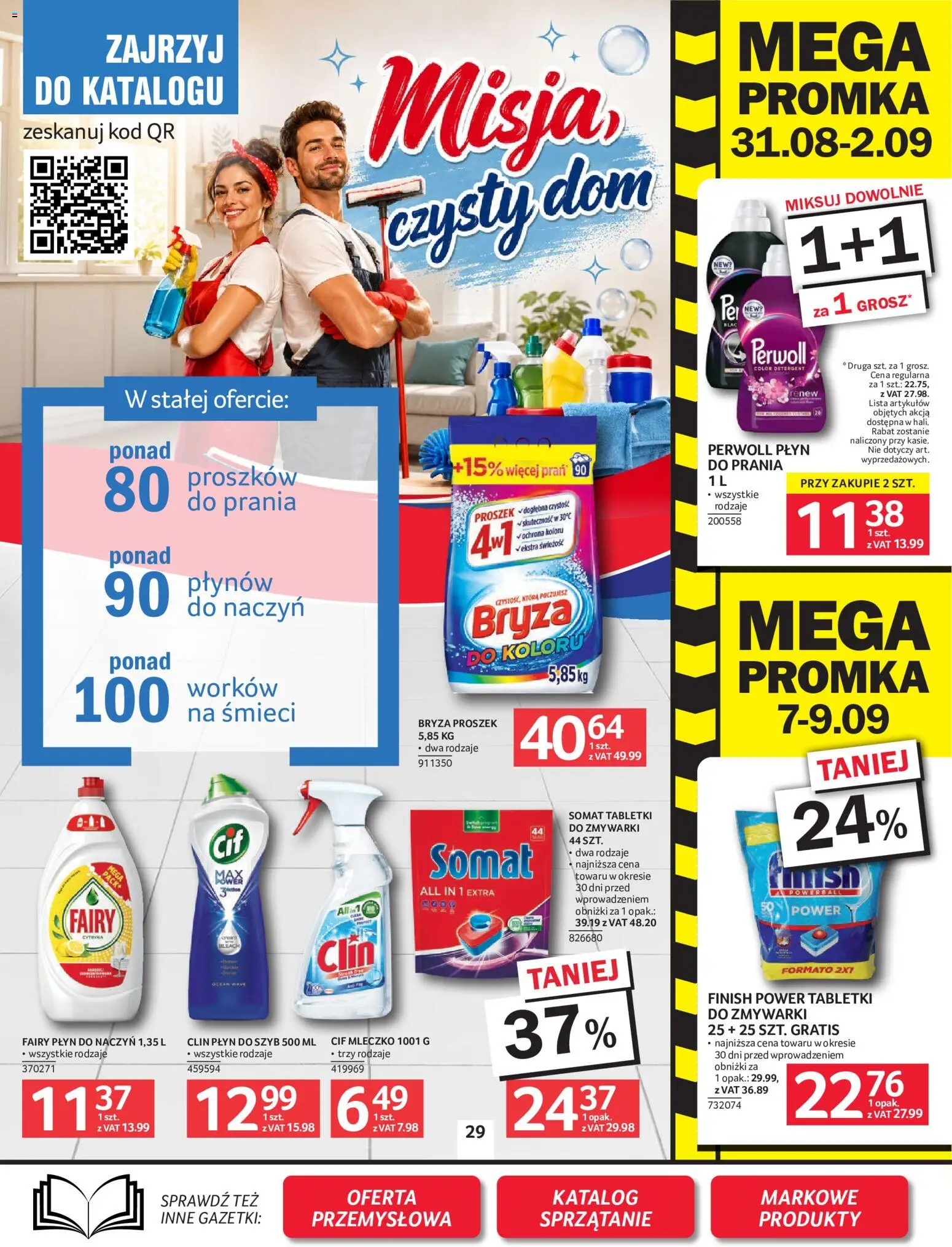Selgros cash&carry gazetka od 27.08.2026 | Strona: 26 | Produkty: Fairy płyn do naczyń, Somat tabletki, Detergent, Tabletki do zmywarki
