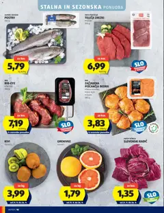 Hofer katalog akcije – veljaven od 16.09.2026 | Stran: 10 | Izdelki: Postrv, Piščančja bedra, Kos, Zrezki