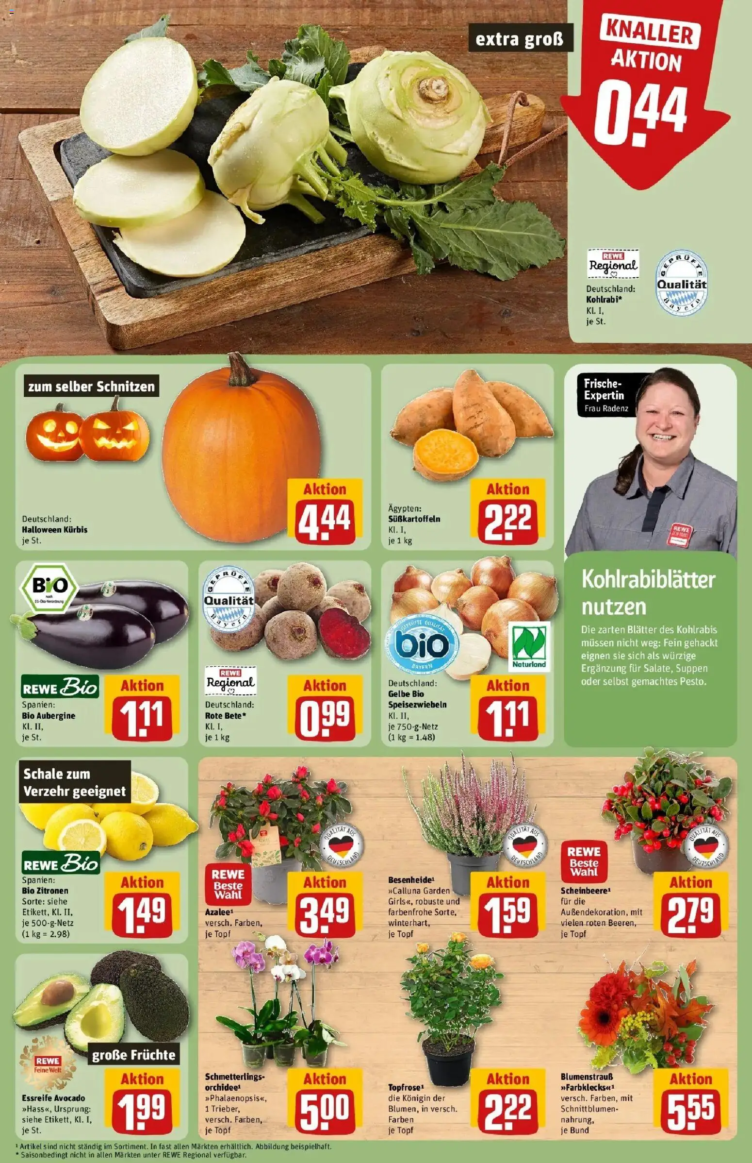 REWE Prospekt ab 12.10.2026 zum Blättern » Angebote | Seite: 5 | Produkte: Avocado, Aubergine, Kürbis, Zitronen