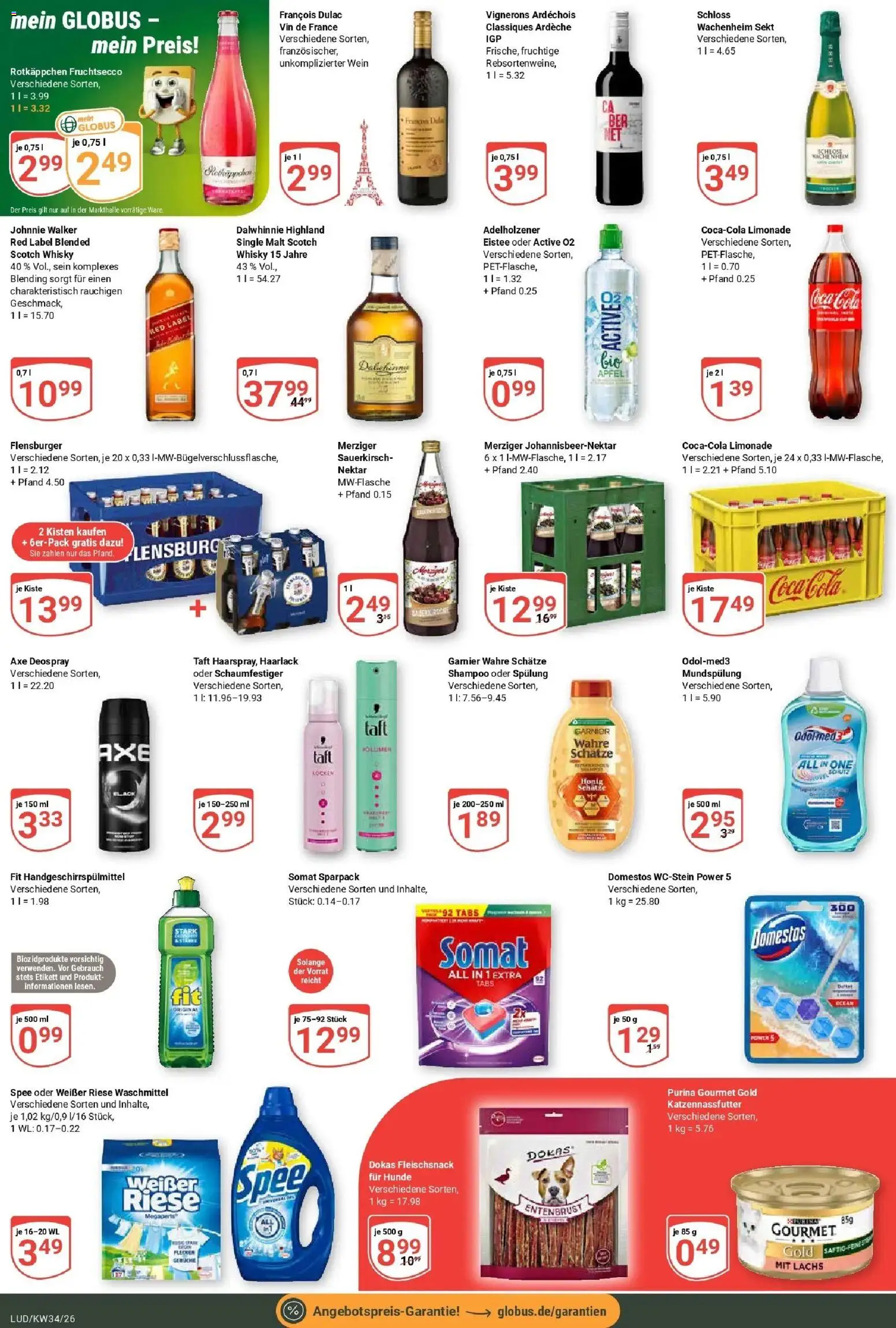 Globus Prospekt Ludwigshafen-Oggersheim (ab 17.08.2026) » Angebote online | Seite: 4 | Produkte: Whisky, Cola, Shampoo, Lachs