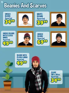 Crazy Store specials catalogue – valid from 23.04.2026 | Page: 14 | Products: Scarf, Beanie