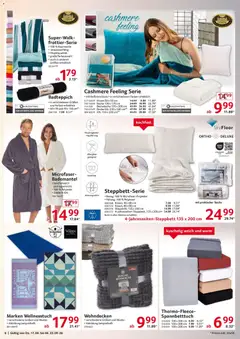 Selgros  Non Food ab 17.09.2026 gültig | Seite: 6 | Produkte: Kissen, Decke, Kuschelweich, Bademantel