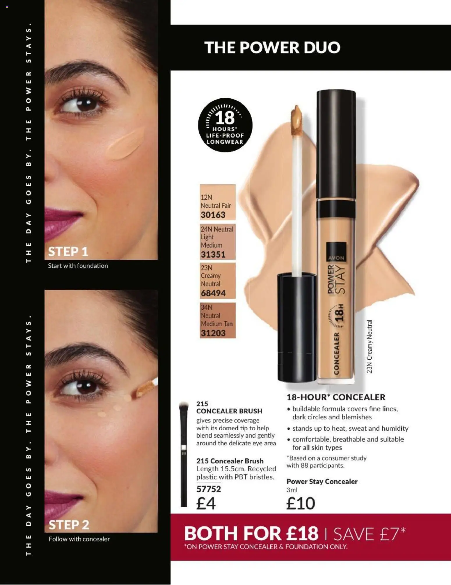 {H1} | Page: 32 | Products: Concealer, Brush