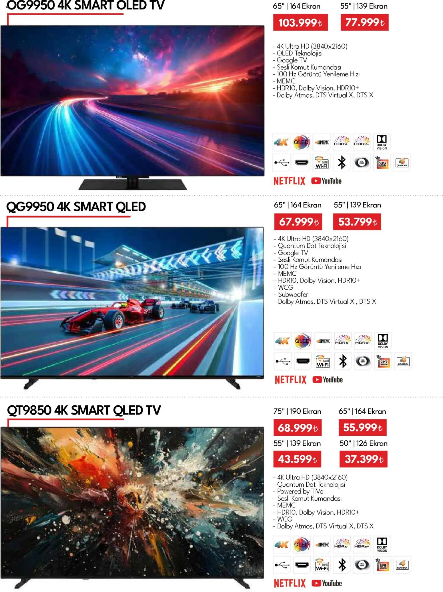 Vestel - Tüketici Elektroniği - 01 Ağustos 2026 tarihinden itibaren geçerlidir | Sayfa: 18 | Ürünler: TV