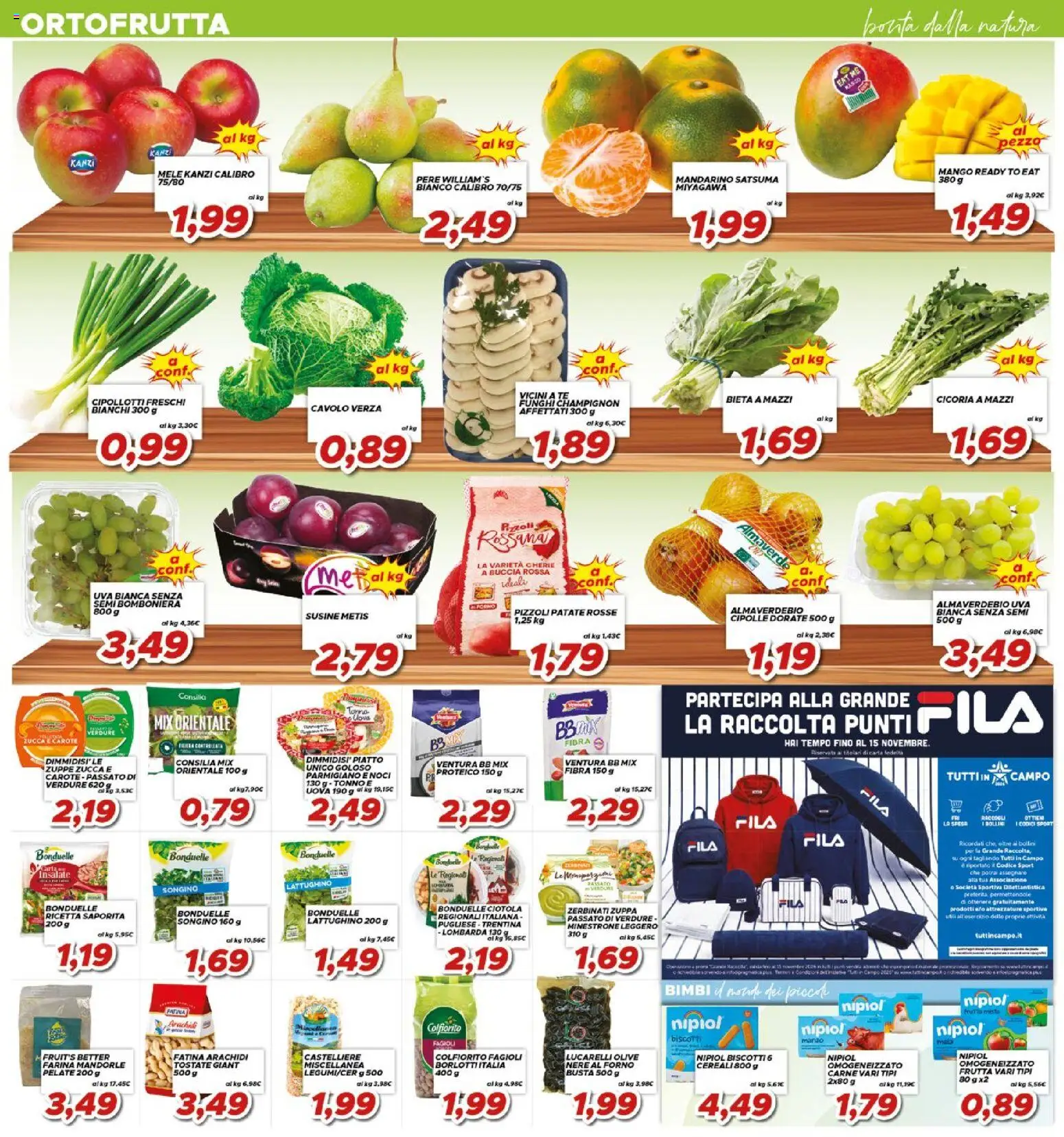 Volantino Ma Supermercati del 23/09/2026 | Pagina: 4 | Prodotti: Porta, Cavolo, Uva, Tonno