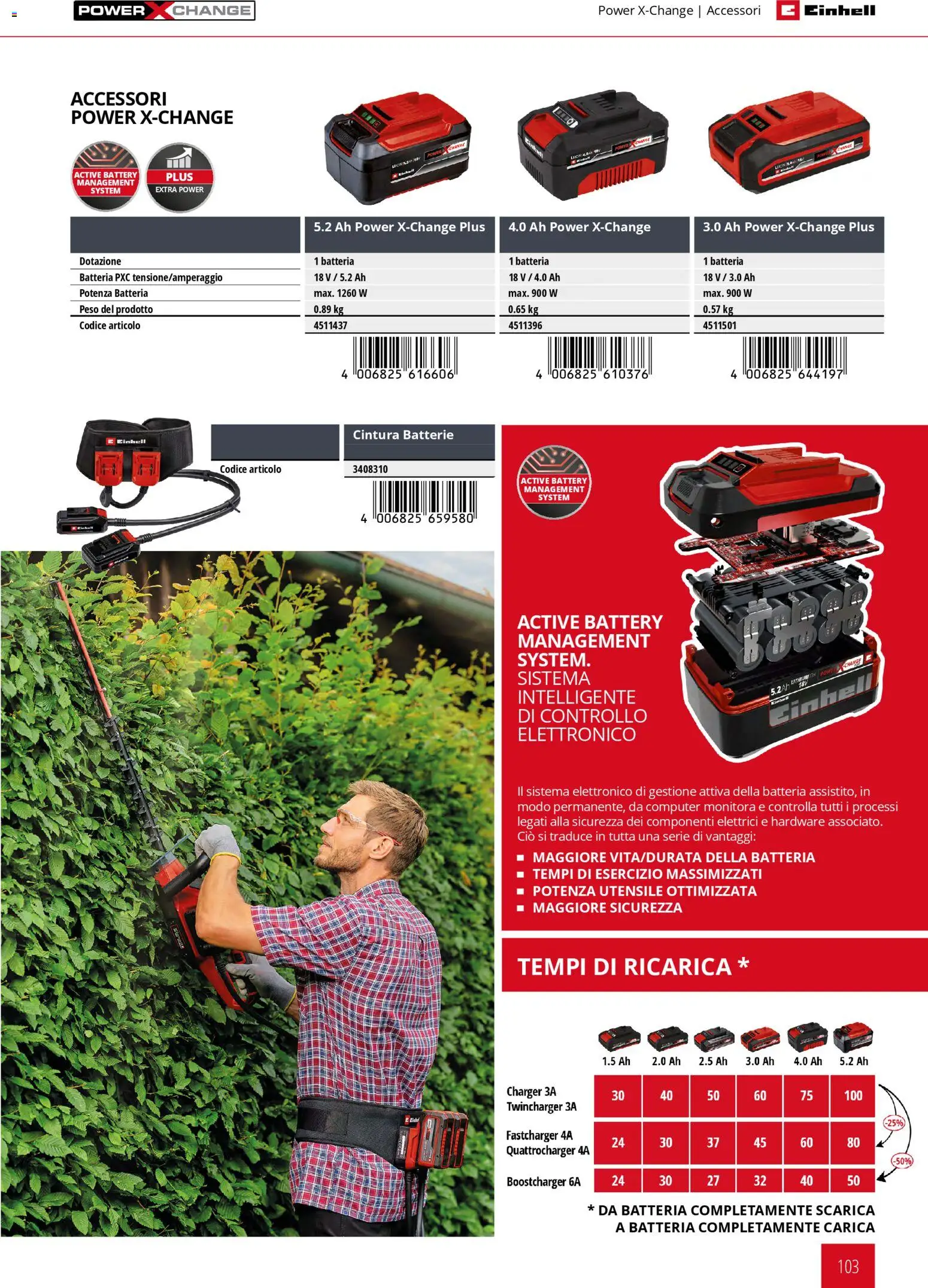 Volantino Einhell del 17.03.2026 | Pagina: 105 | Prodotti: Cintura, Computer, Batteria, Batterie