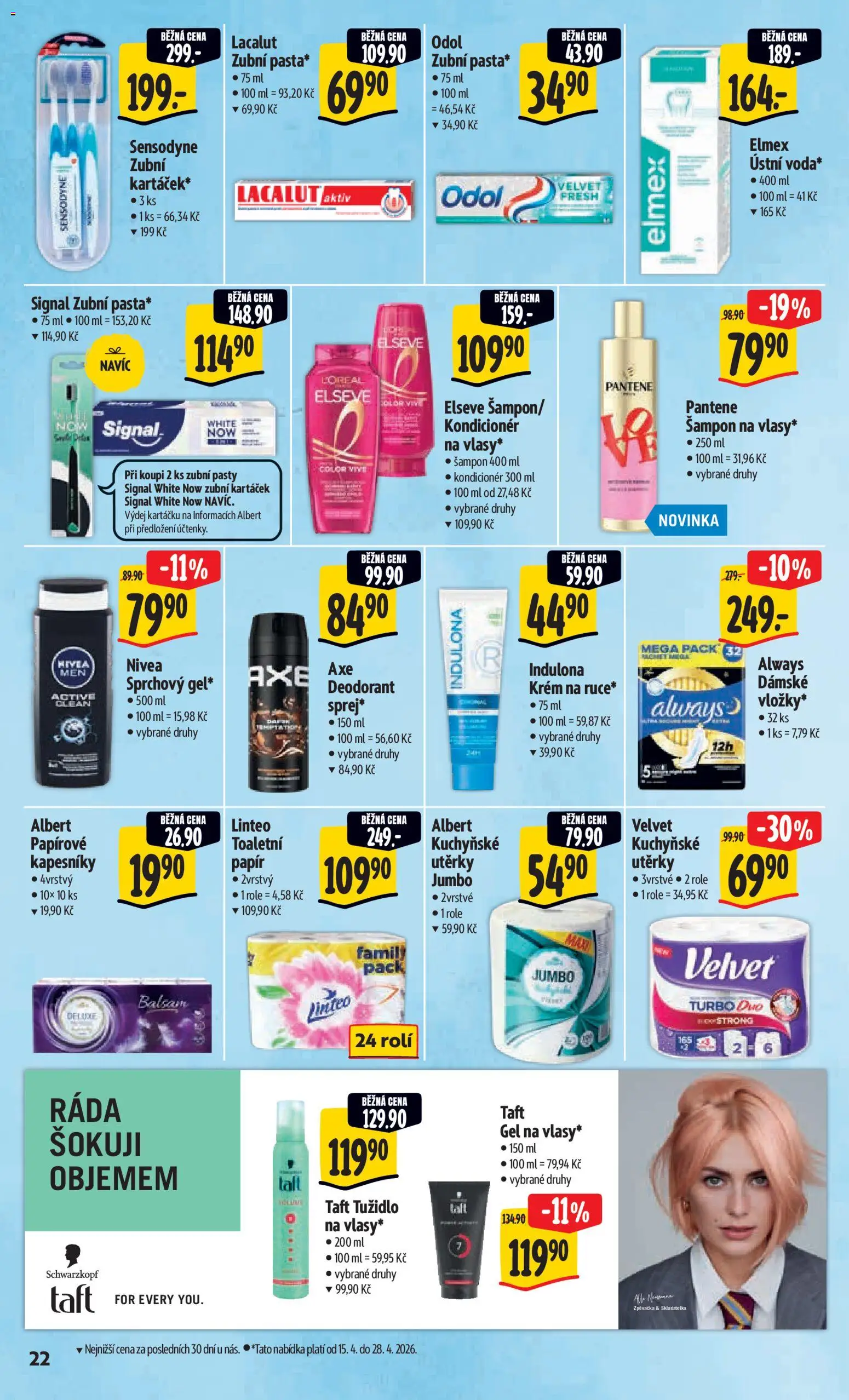 Albert leták - Hypermarket od 15.04.2026 | Strana: 30 | Produkty: Krém, Deluxe, Lacalut Aktiv, Tužidlo