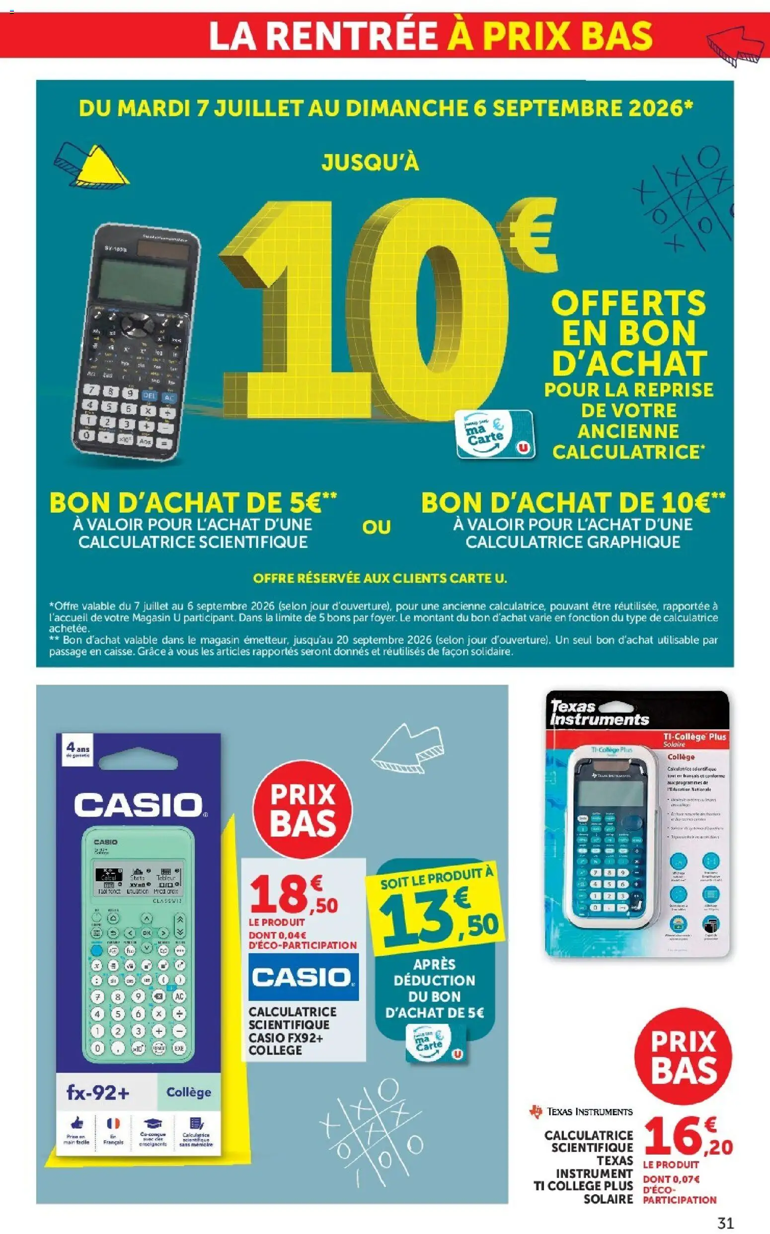 {H1} | Page: 31 | Produits: Calculatrice