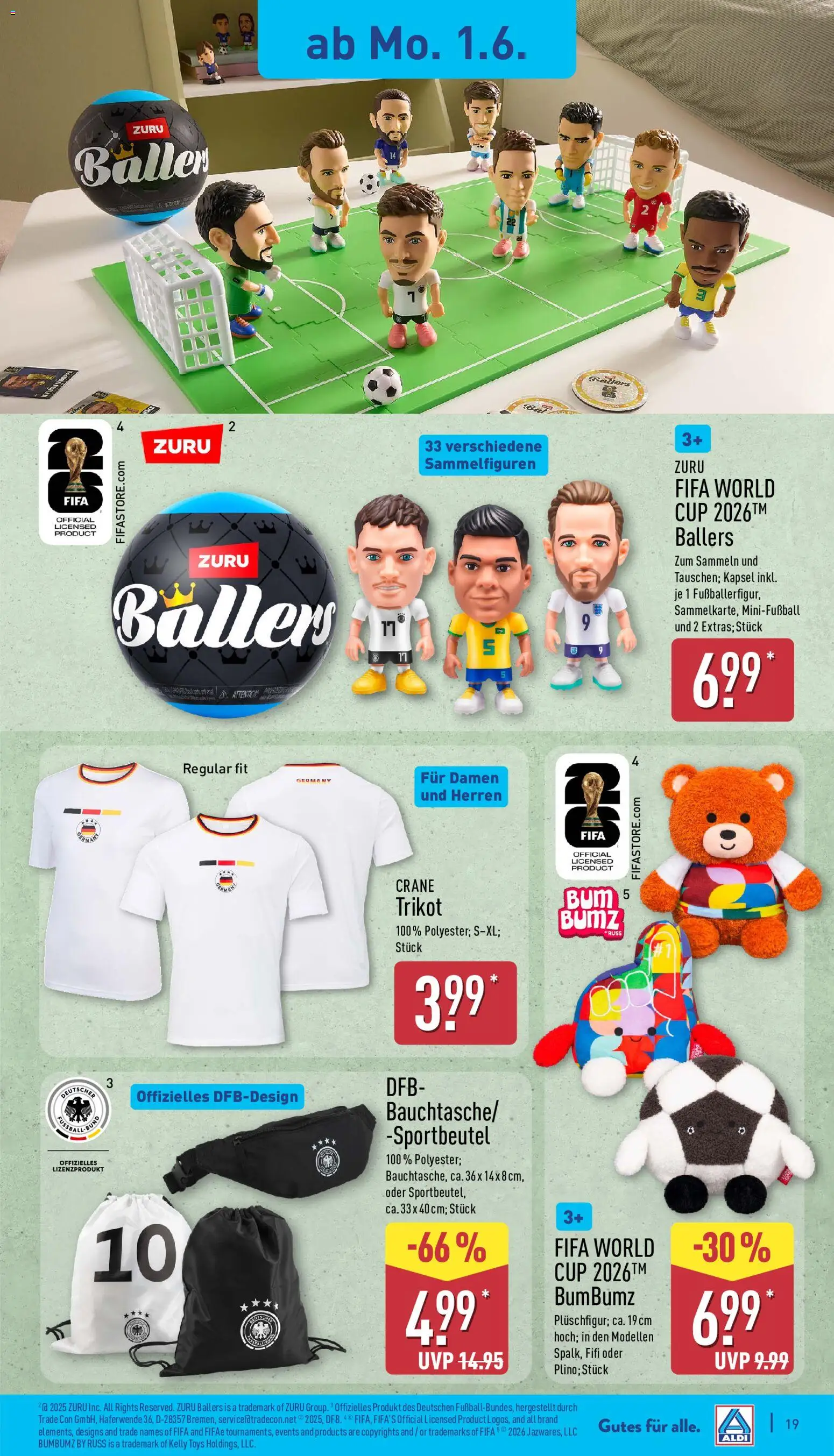 Aldi Prospekt – gültig ab 01.06.2026 | Seite: 19 | Produkte: Fußball