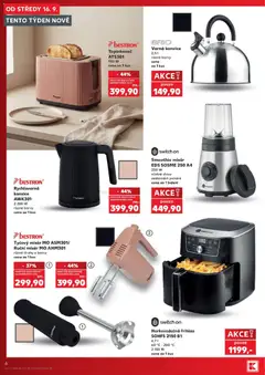Náhled letáku Rychlovarná konvice AWK301, 2 200 W různé barvy od 16.09.2026 | Strana: 6 | Produkty: Tyčový mixér, Switch On, Mixér, Topinkovač