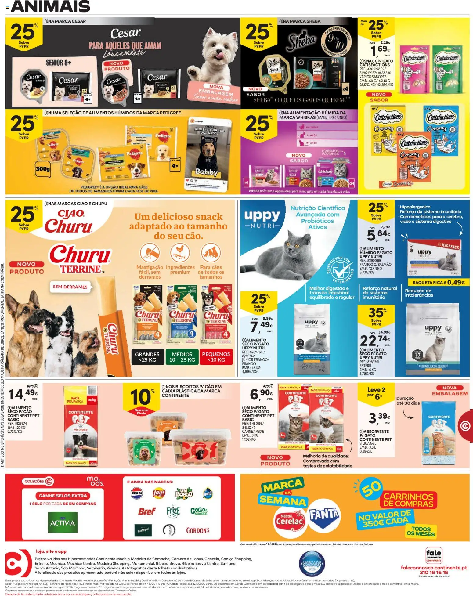 Continente Madeira │ válido de 04/08/2026 | Página: 16 | Produtos: Probióticos, Caixa, Peixe, Biscoitos