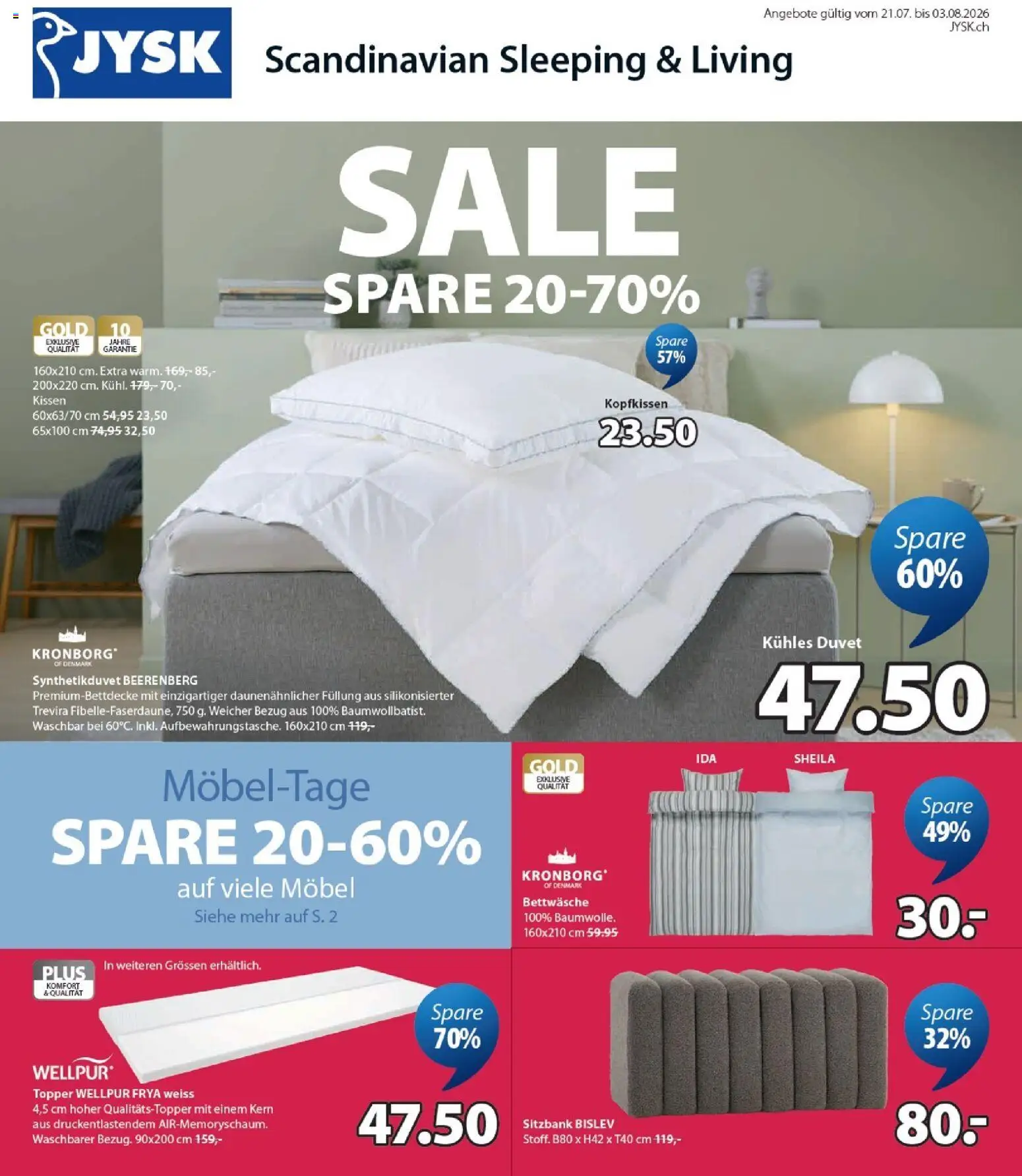 JYSK aktionen | Angebote (21.07.2026 catalogue cover