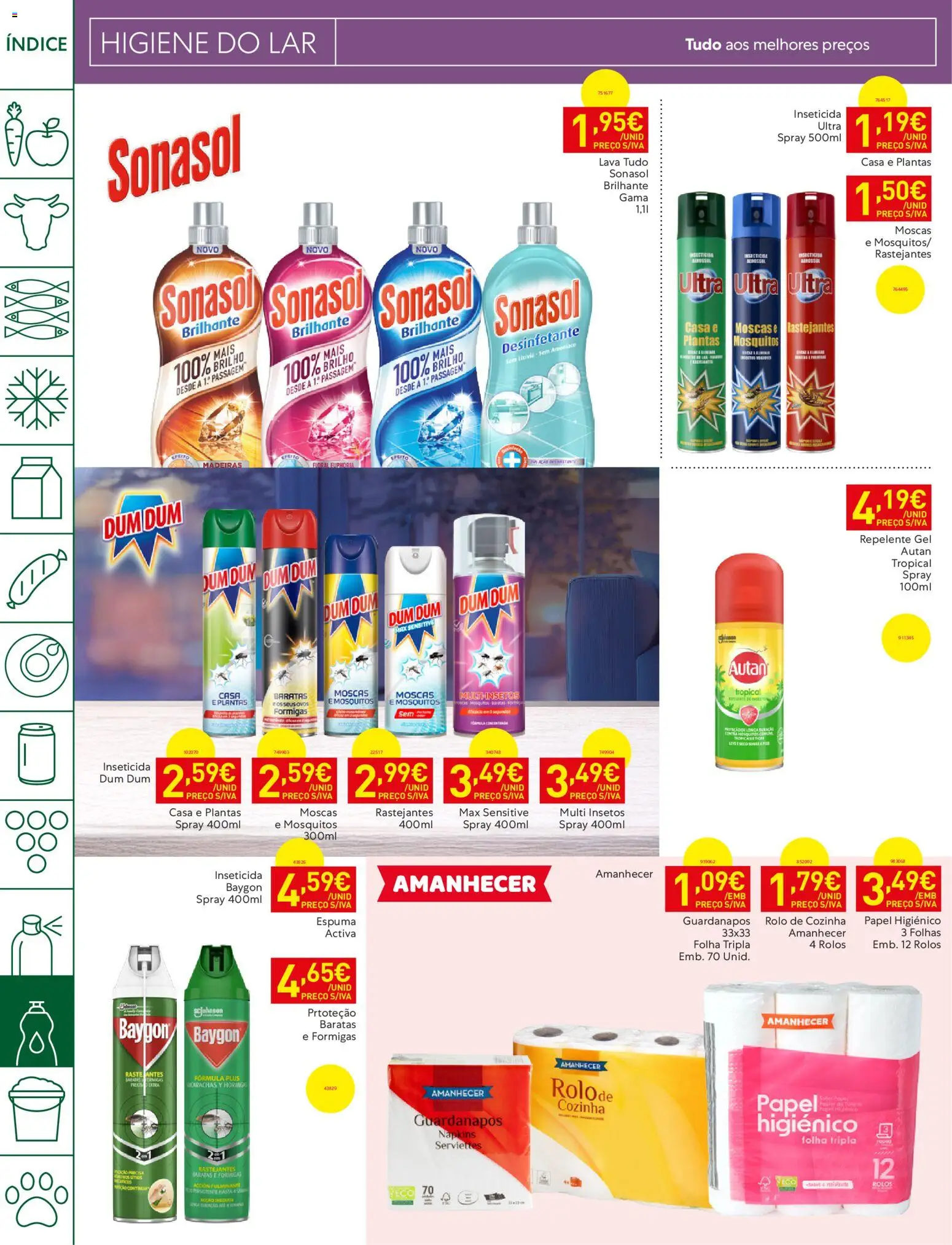 Recheio folheto Madeira │ válido de 28/07/2026 | Página: 38 | Produtos: Papel higiénico, Inseticida, Repelente, Madeiras