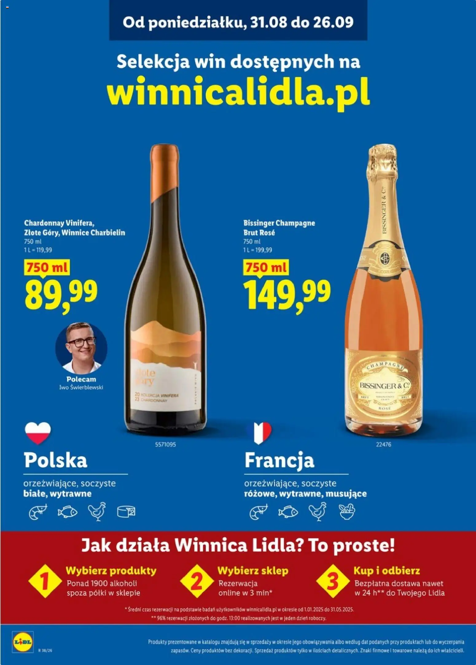 Lidl Katalog karta win od 31.08.2026 | Strona: 20 | Produkty: Chardonnay, Champagne