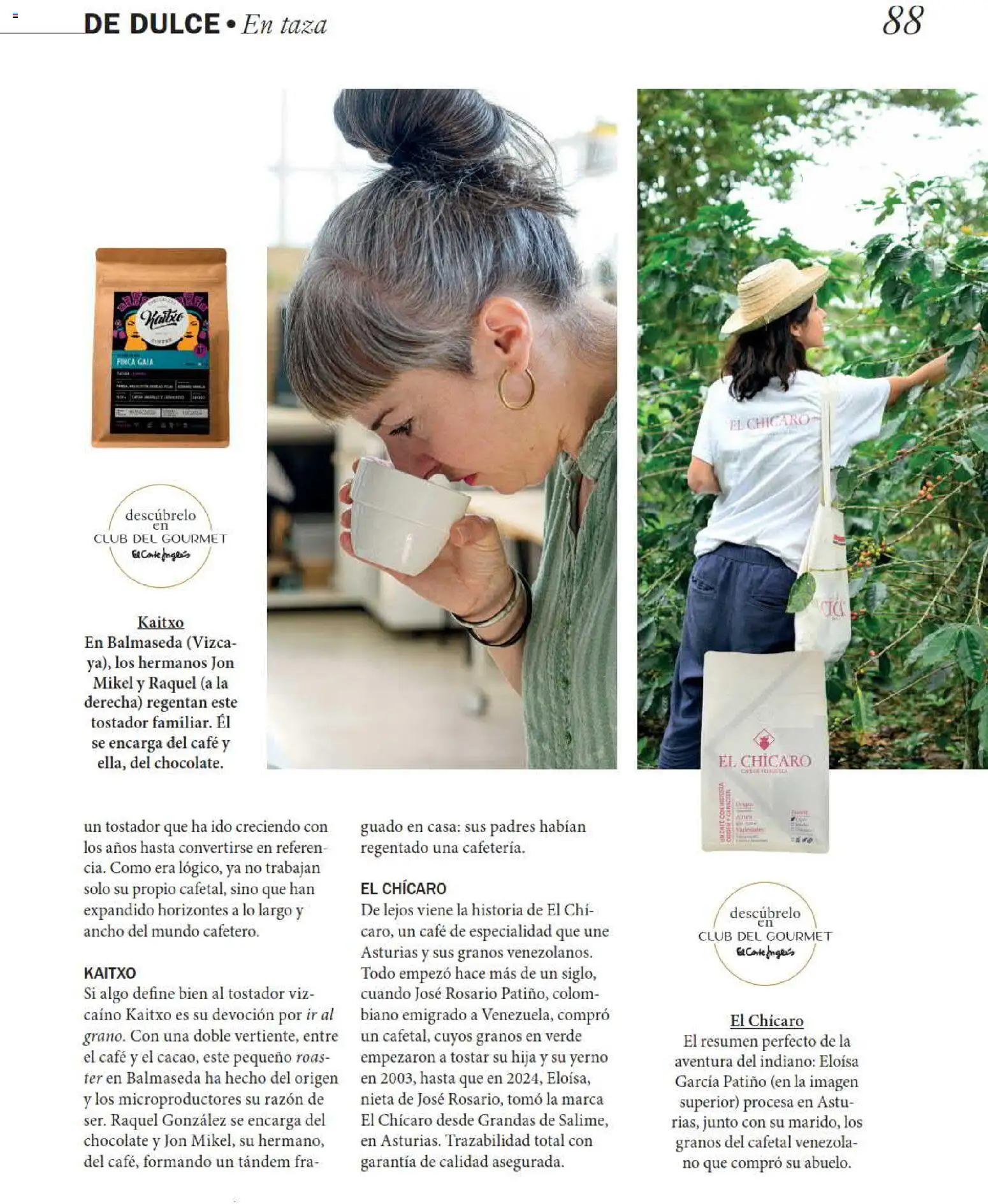 El Corte Inglés Gourmet Magazine │ válido desde el 01/10/2026 | Página: 88 | Productos: Café, Chocolate, Tostador