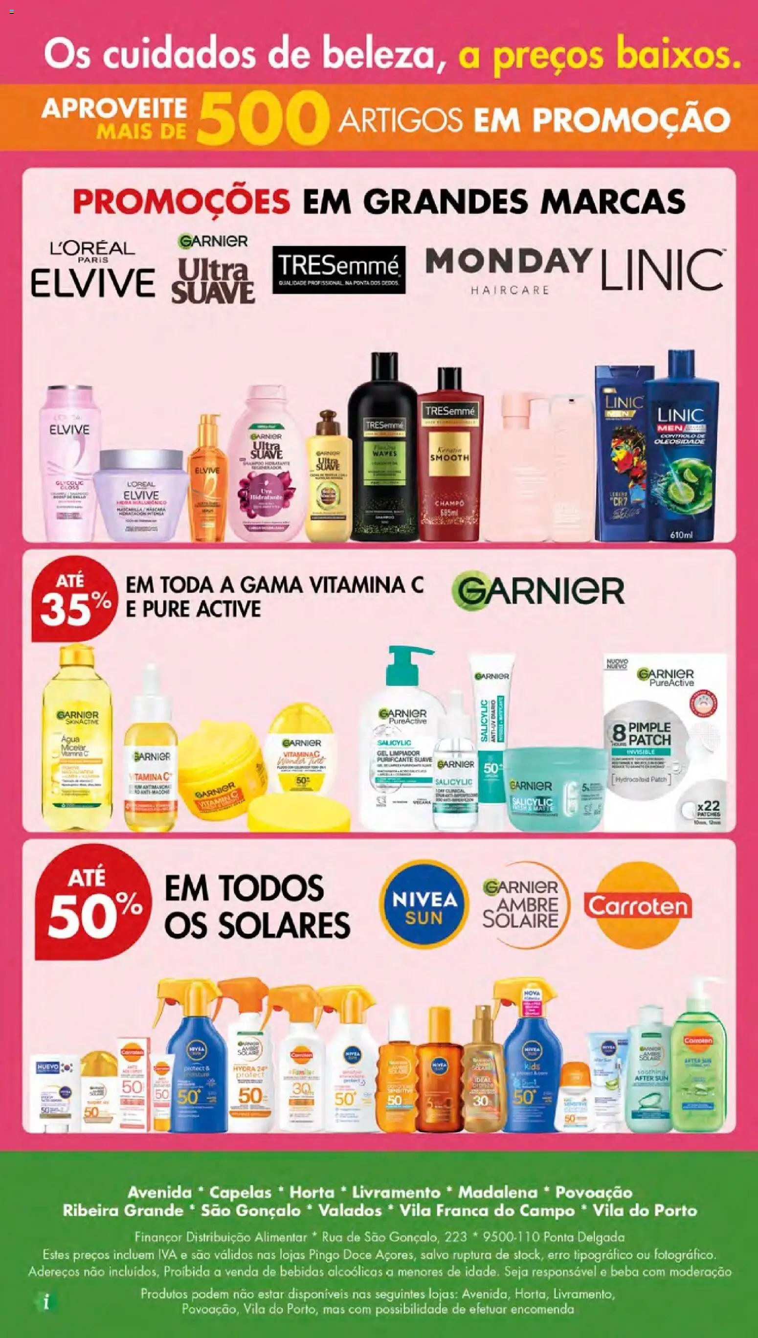 Pingo Doce Especial Beleza 2026 Açores │ válido de 23/07/2026 | Página: 16 | Produtos: Gloss, Shampoo, Vitamina c