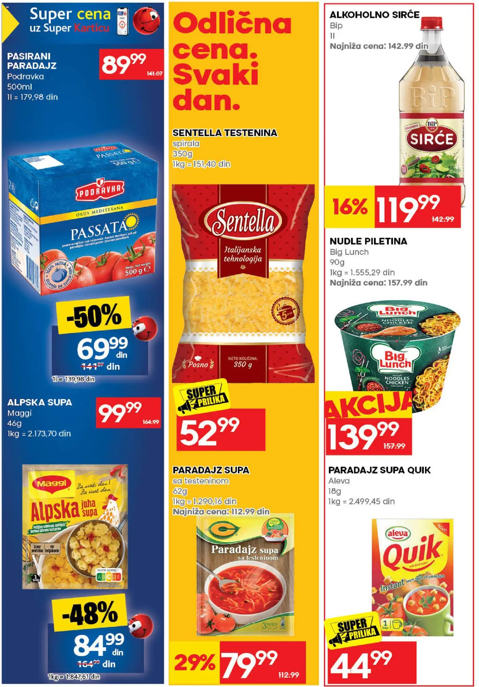 Roda katalog - važi od 31.08.2026 | Strana: 31 | Proizvode: Sirće, Piletina, Krem, Nudle