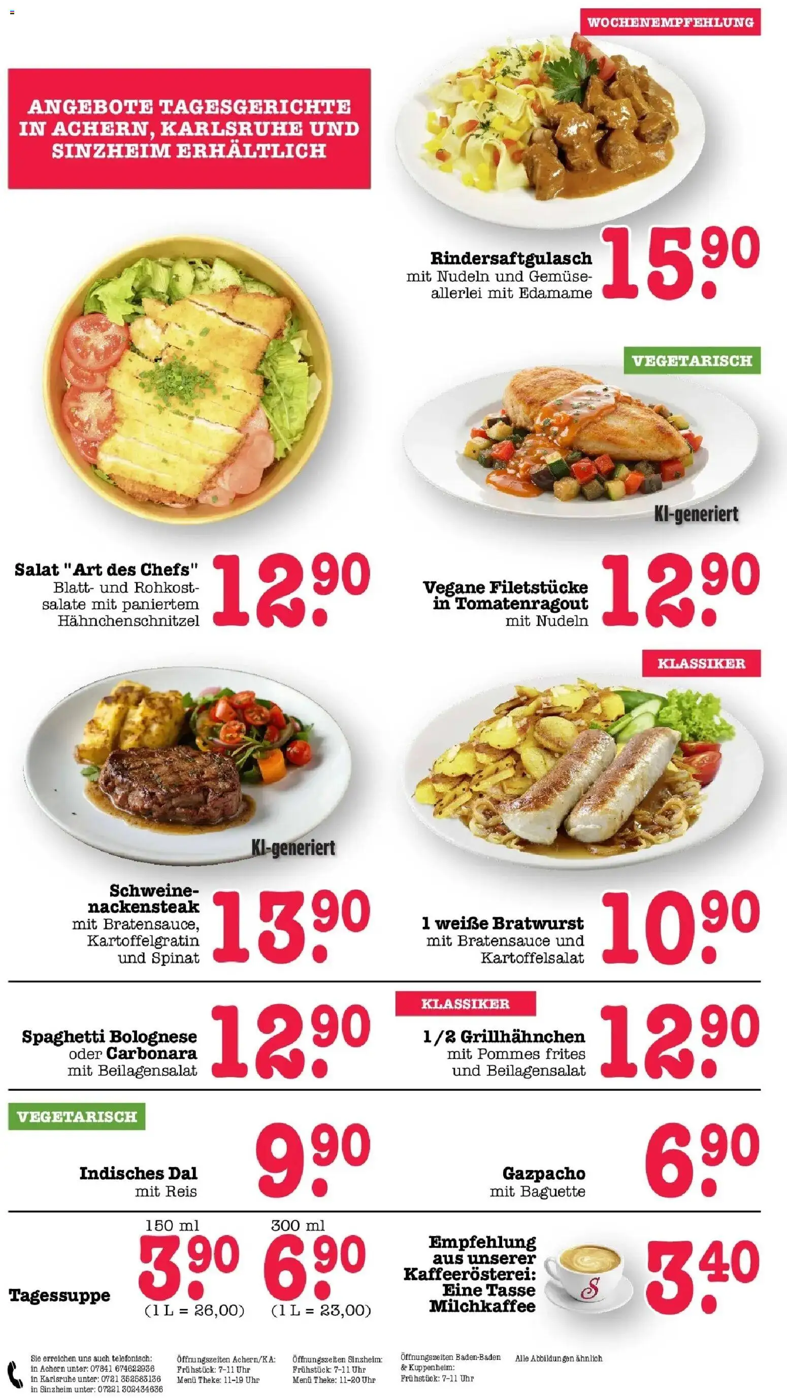 Edeka Prospekt Bühlertal (ab 10.08.2026) » Angebote Online | Seite: 16 | Produkte: Spaghetti, Baguette, Reis, Salat
