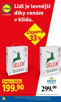 Náhled letáku JELEN PERTE S PŘÍRODNÍ SILOU, Prací prášek s mýdlovým základem od 17.09.2026 | Strana: 5 | Produkty: Jelen, Prací Prášek