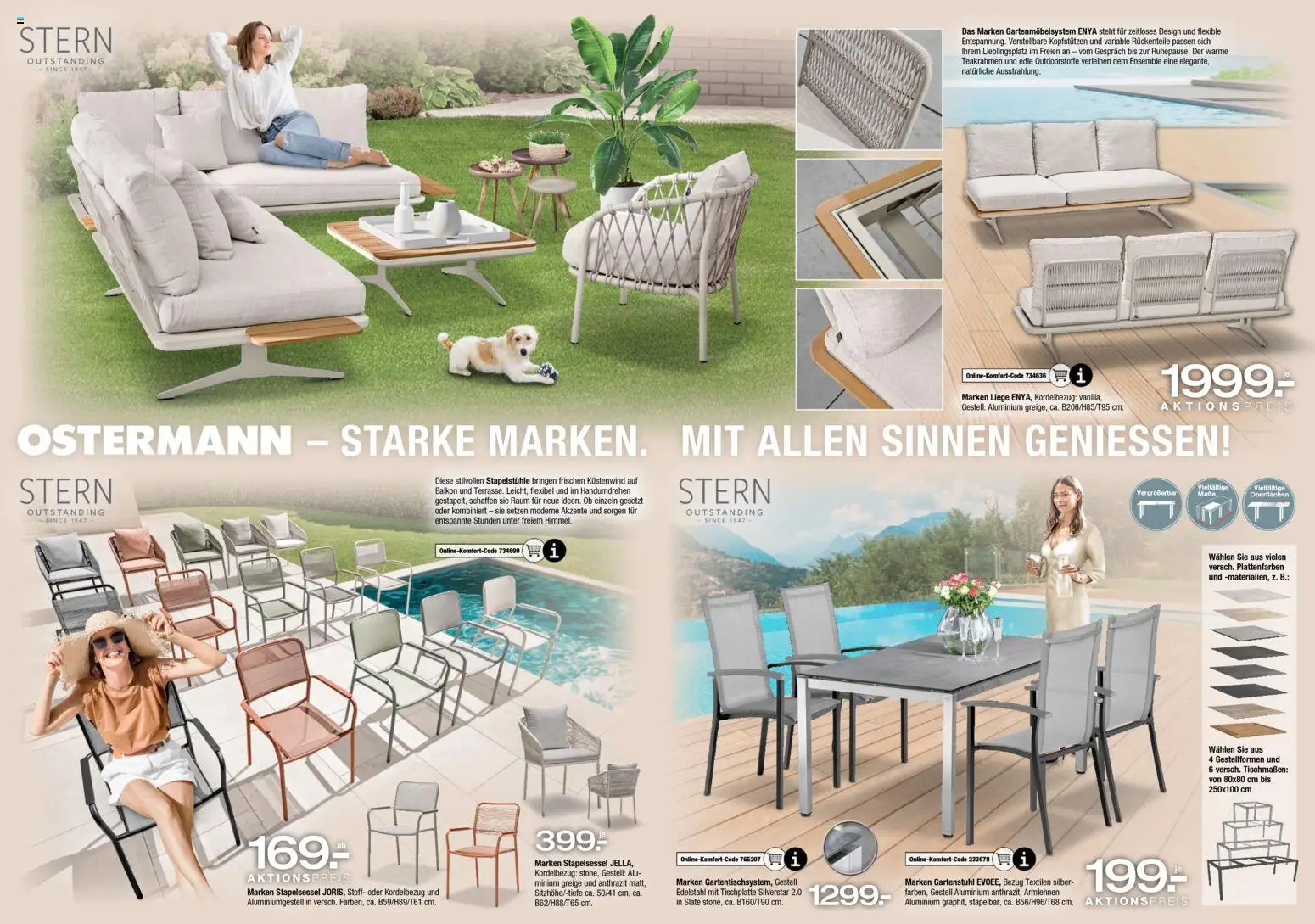 Ostermann Prospekt Gartenmöbel – gültig ab 16.04.2026 | Seite: 7 | Produkte: Liege