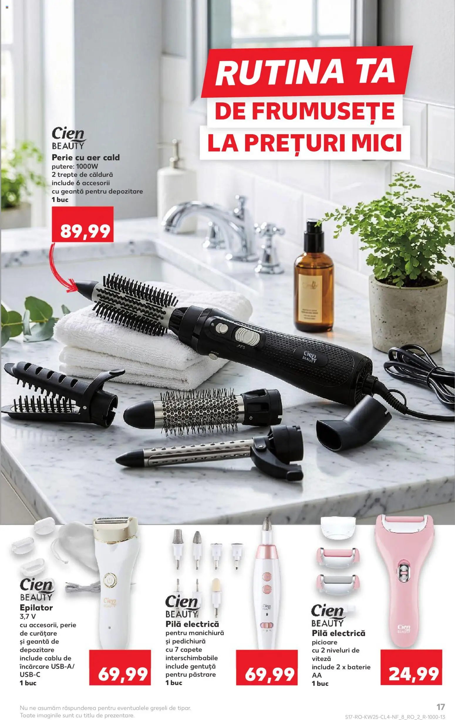 Noul catalog Kaufland – valabil de la 17.06.2026 | Pagină: 17 | Produse: Cablu, Geantă, Epilator, Mici