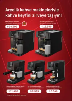 01.05.2026 tarihinden itibaren geçerli olan Arçelik kataloğu önizlemesi | Sayfa: 43 | Ürünler: Espresso makinesi, Kahve