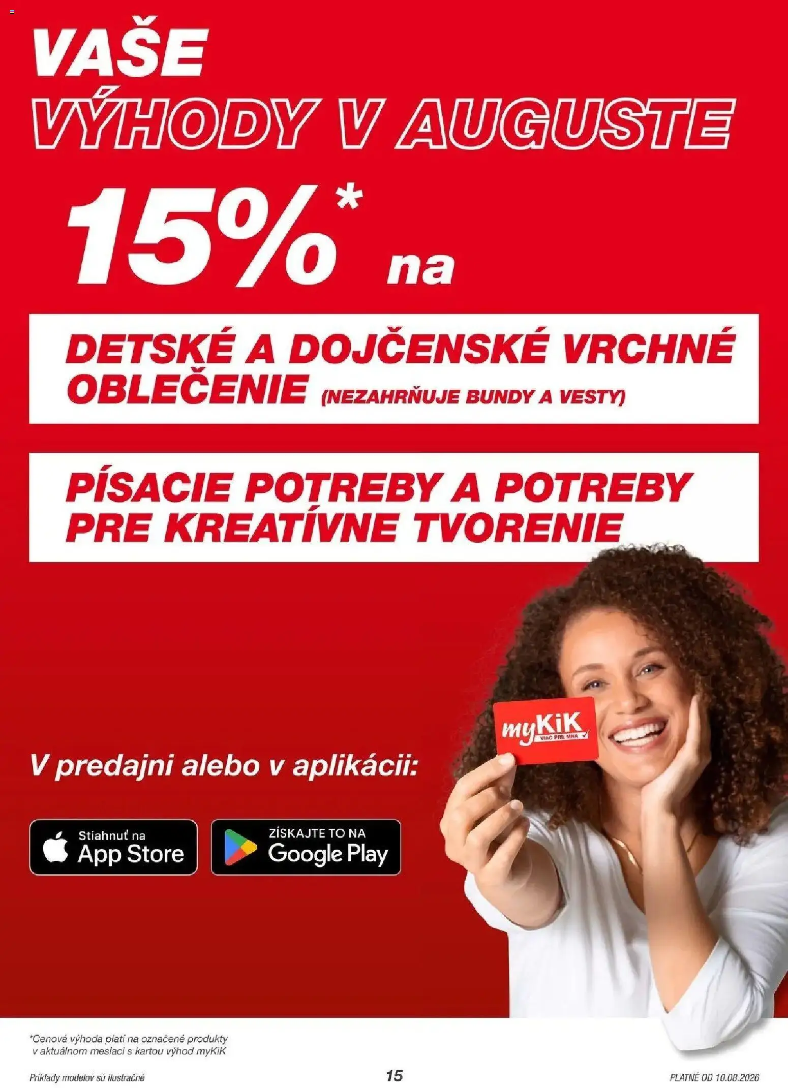 Nové Kik akcie – leták je platný od 10.08.2026 | Strana: 15