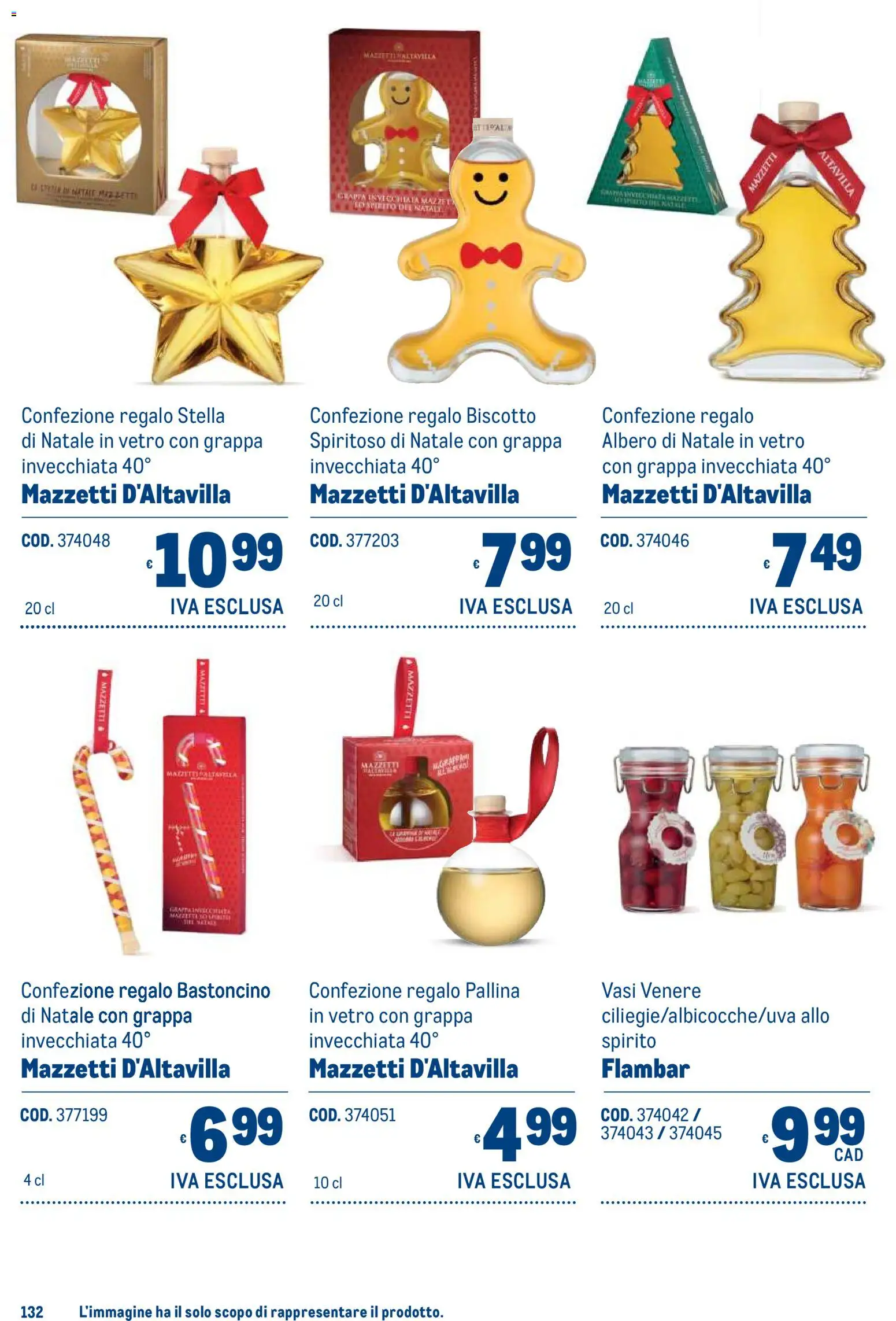 Volantino Metro del 19/10/2026 | Pagina: 132 | Prodotti: Albero di natale, Grappa