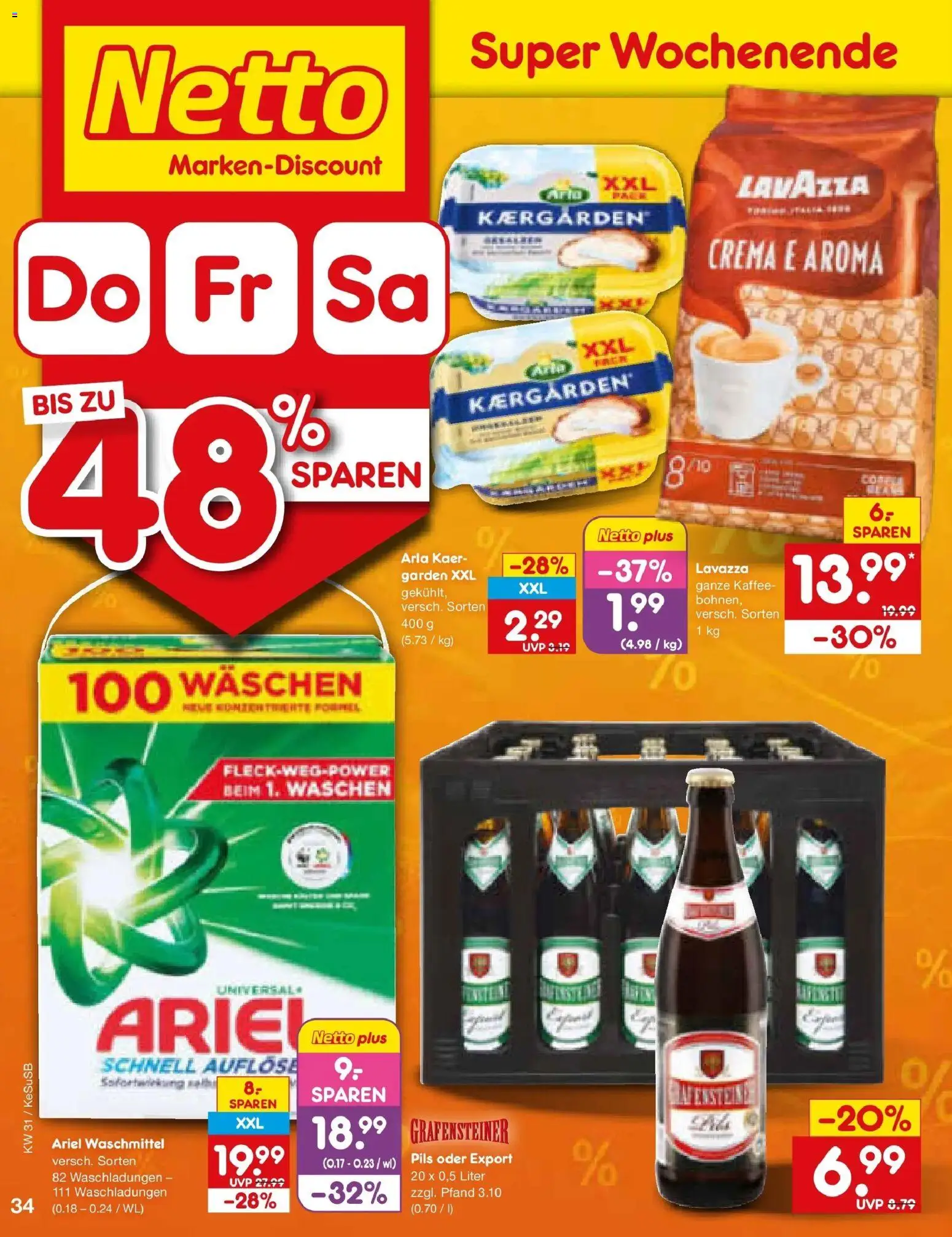Netto Marken-Discount Prospekt Kruft – gültig ab 27.07.2026 | Seite: 51 | Produkte: Lavazza, Ariel, Kaffee, Waschmittel
