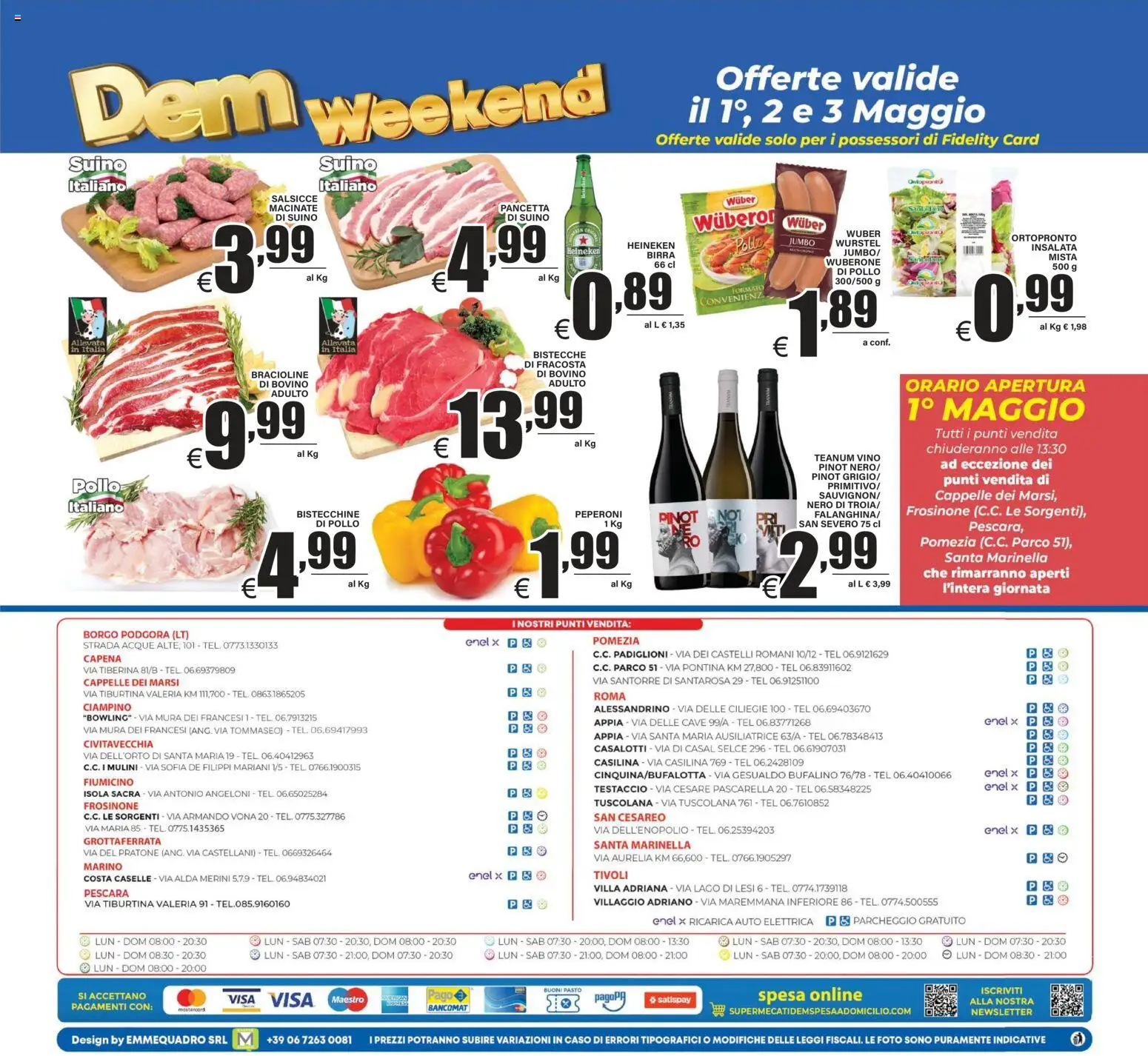 Volantino DEM del 29.04.2026 | Pagina: 20 | Prodotti: Birra, Insalata, Vino, Heineken