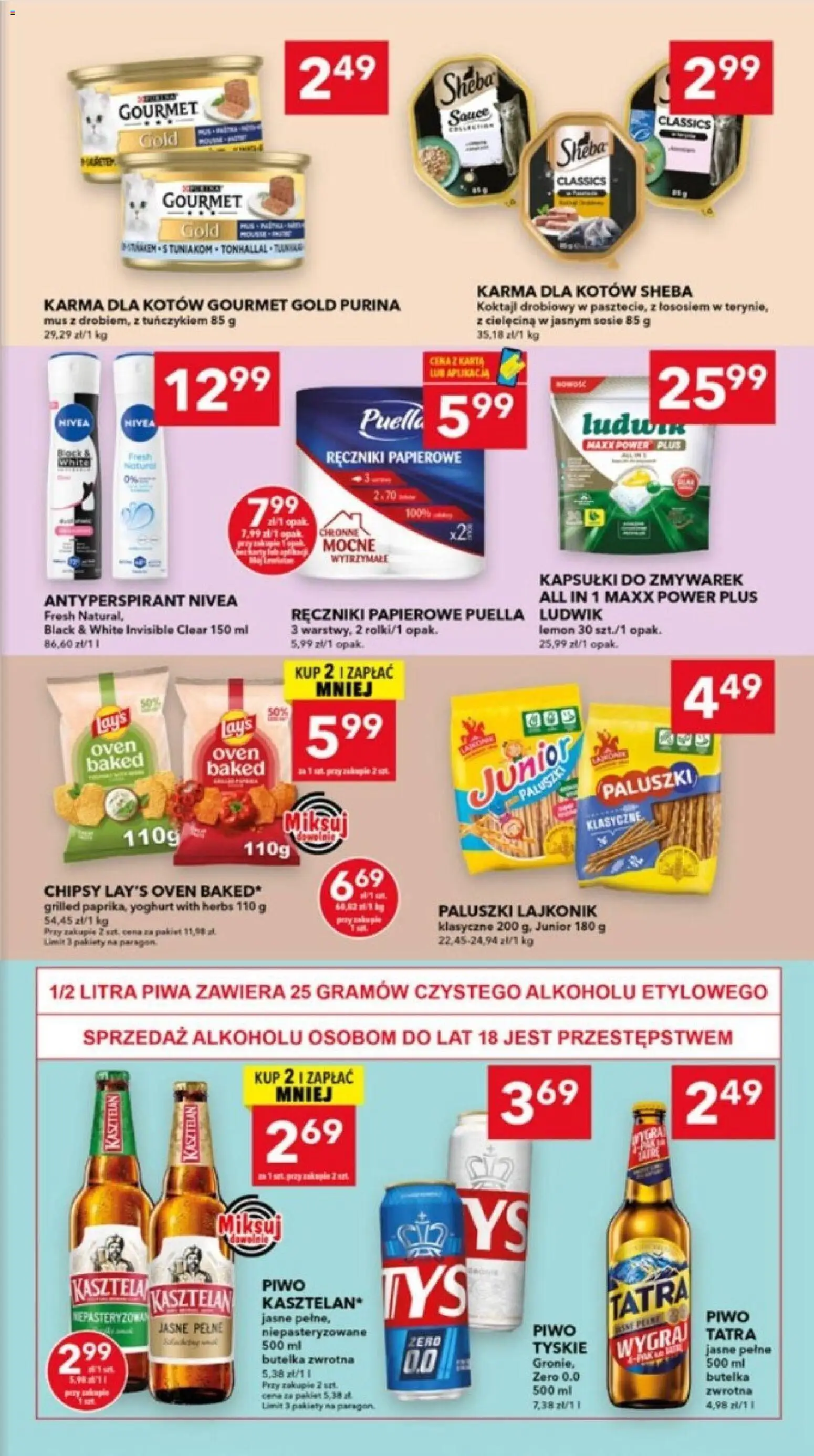 Lewiatan gazetka - Lublin od 08.10.2026 | Strona: 7 | Produkty: Karta, Chipsy, Paluszki, Karma dla kotów