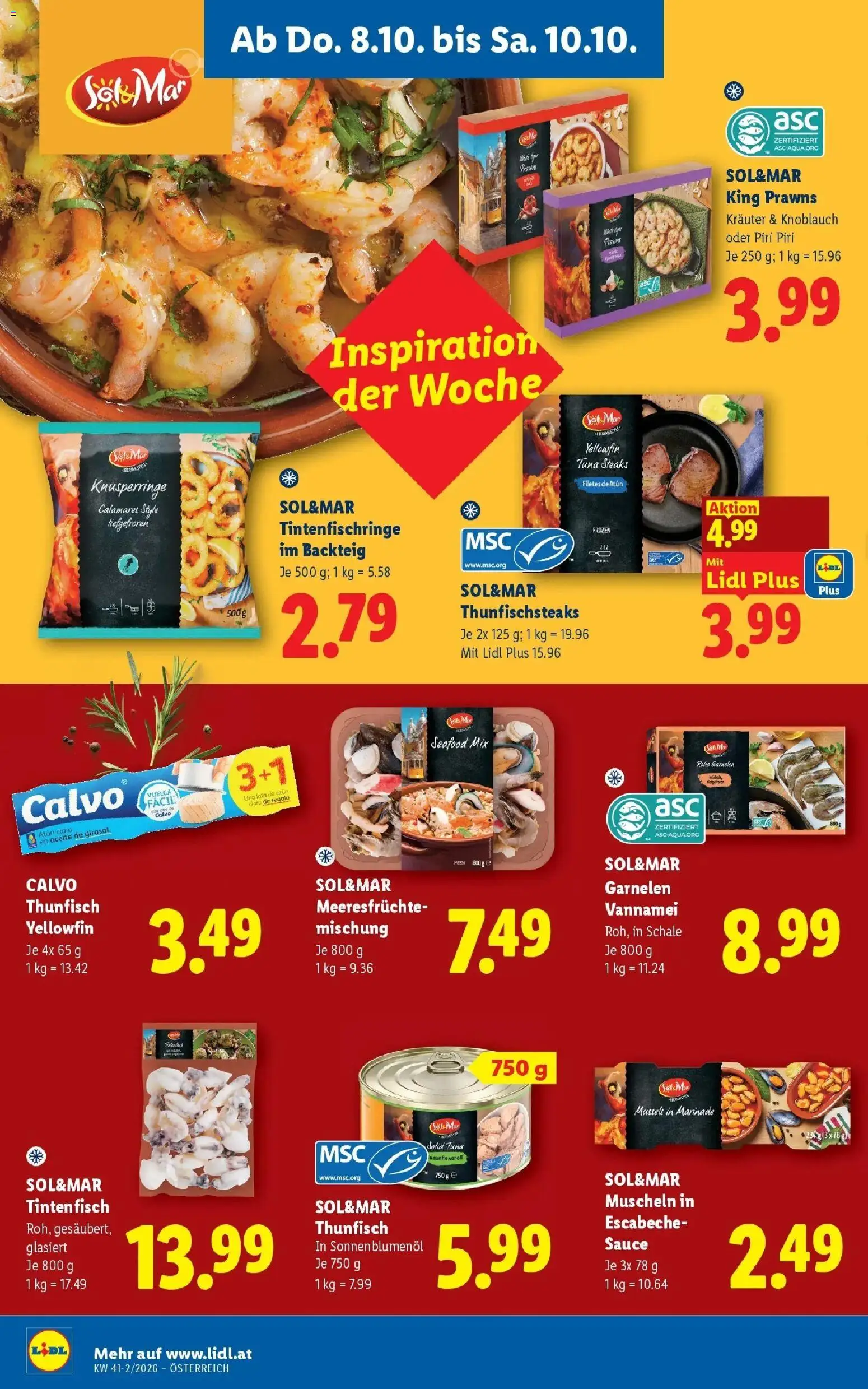 Lidl Flugblatt - Fohnsdorf ab 04.10.2026 - Angebote ab donnerstag | Seite: 16 | Produkte: Meeresfrüchte, Knoblauch