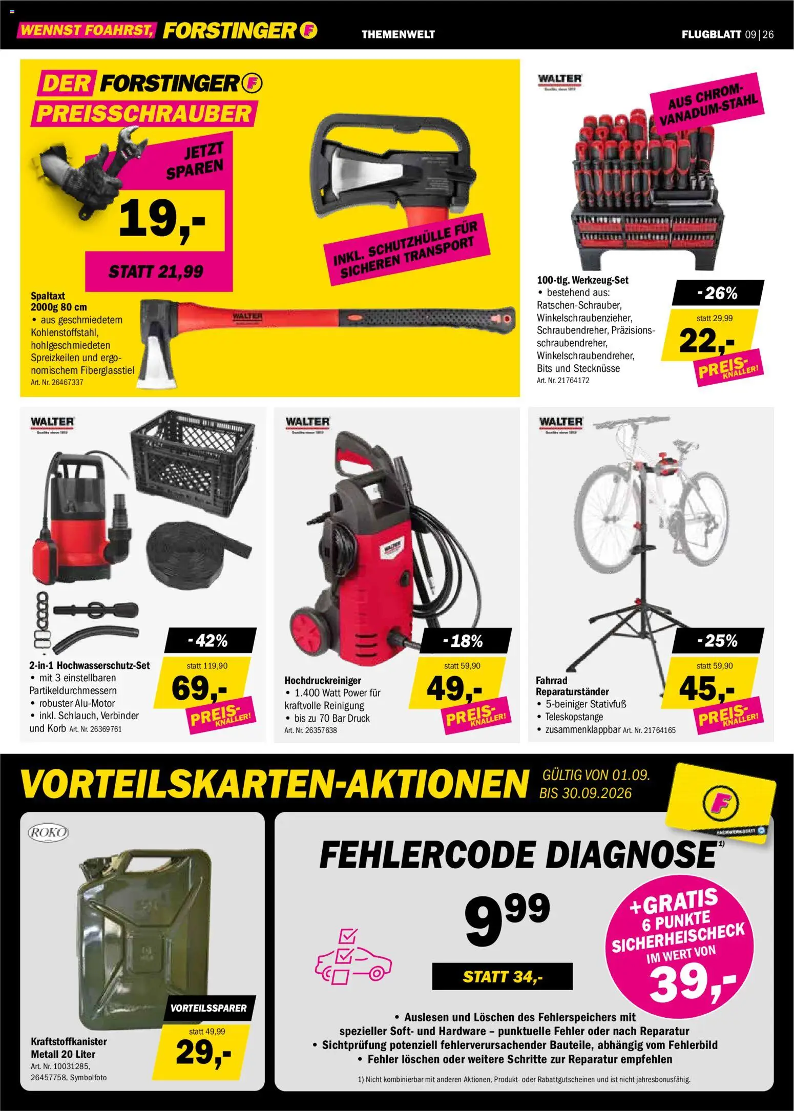Forstinger Flugblatt gültig ab 19.08.2026 | Seite: 2 | Produkte: Verbinder, Korb