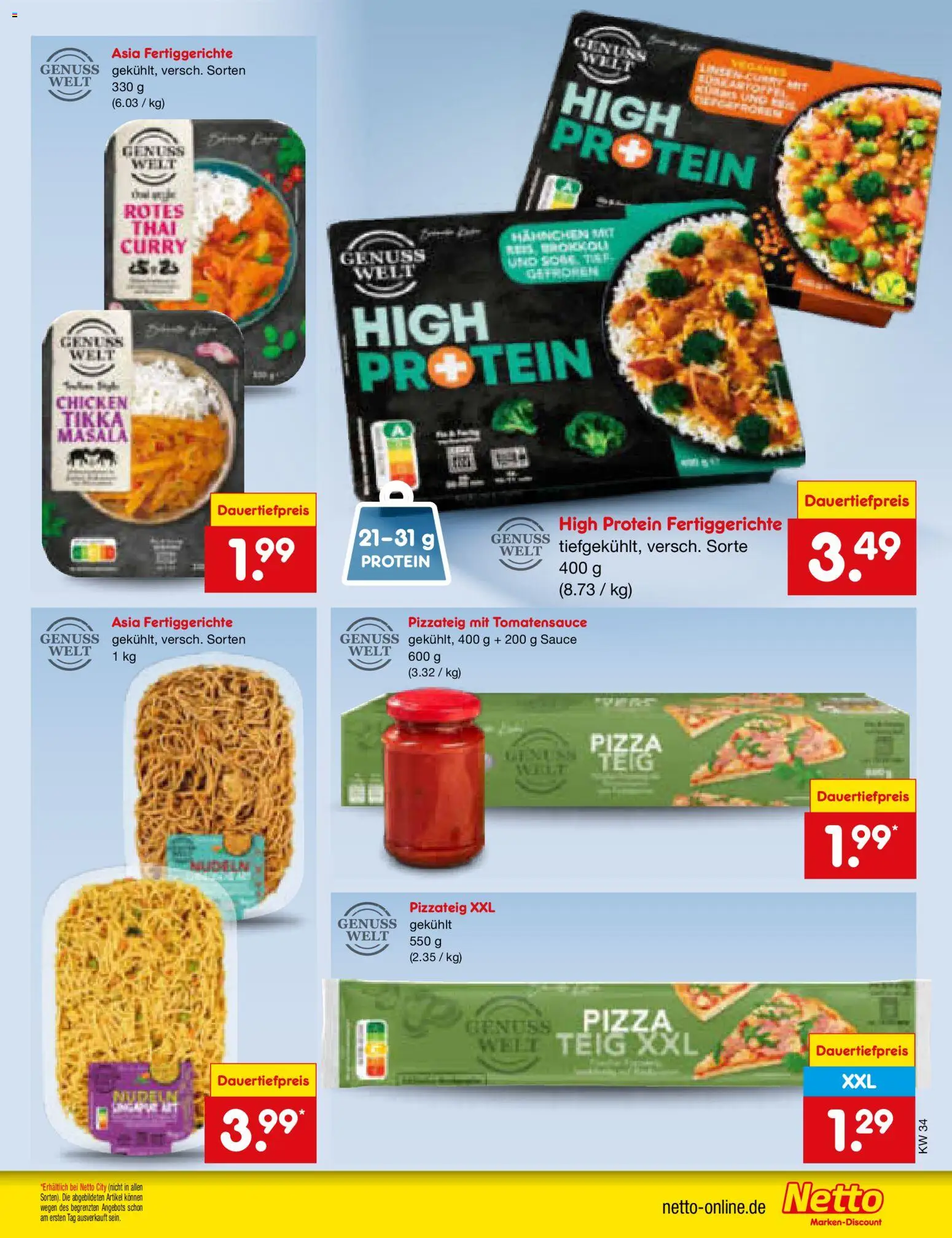 Netto Marken-Discount Prospekt – gültig ab 17.08.2026 | Seite: 59 | Produkte: Fertiggerichte, Pizza, Nudeln