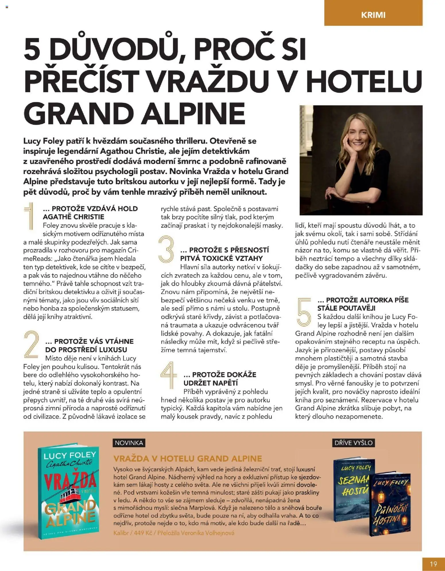 Knižní klub magazín od 01.10.2026 | Strana: 19 | Produkty: Kniha, Knihy, Mysli, Šťáva