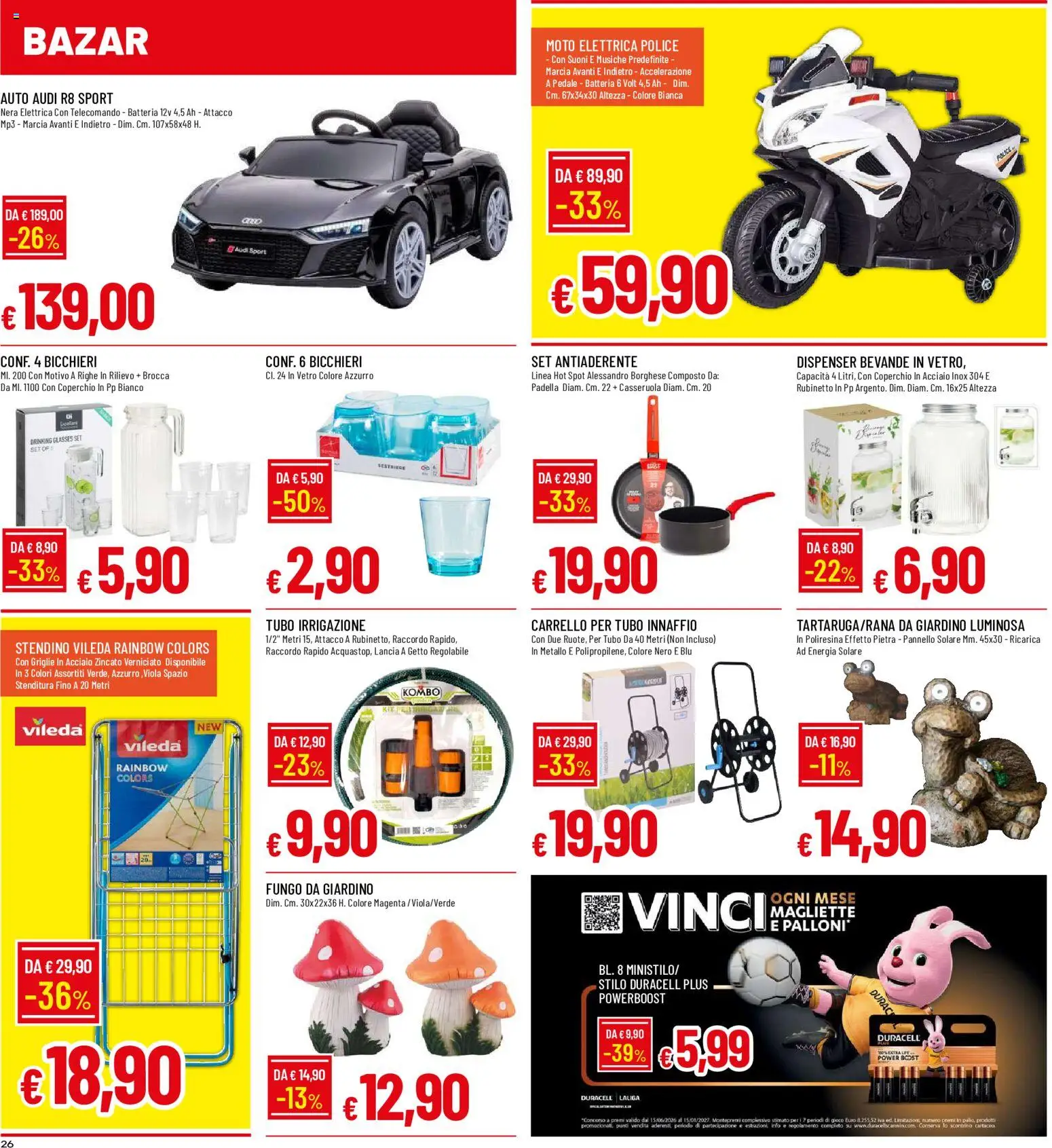 Volantino Galassia del 06/08/2026 | Pagina: 26 | Prodotti: Telecomando, Coperchio, Carrello, Batteria