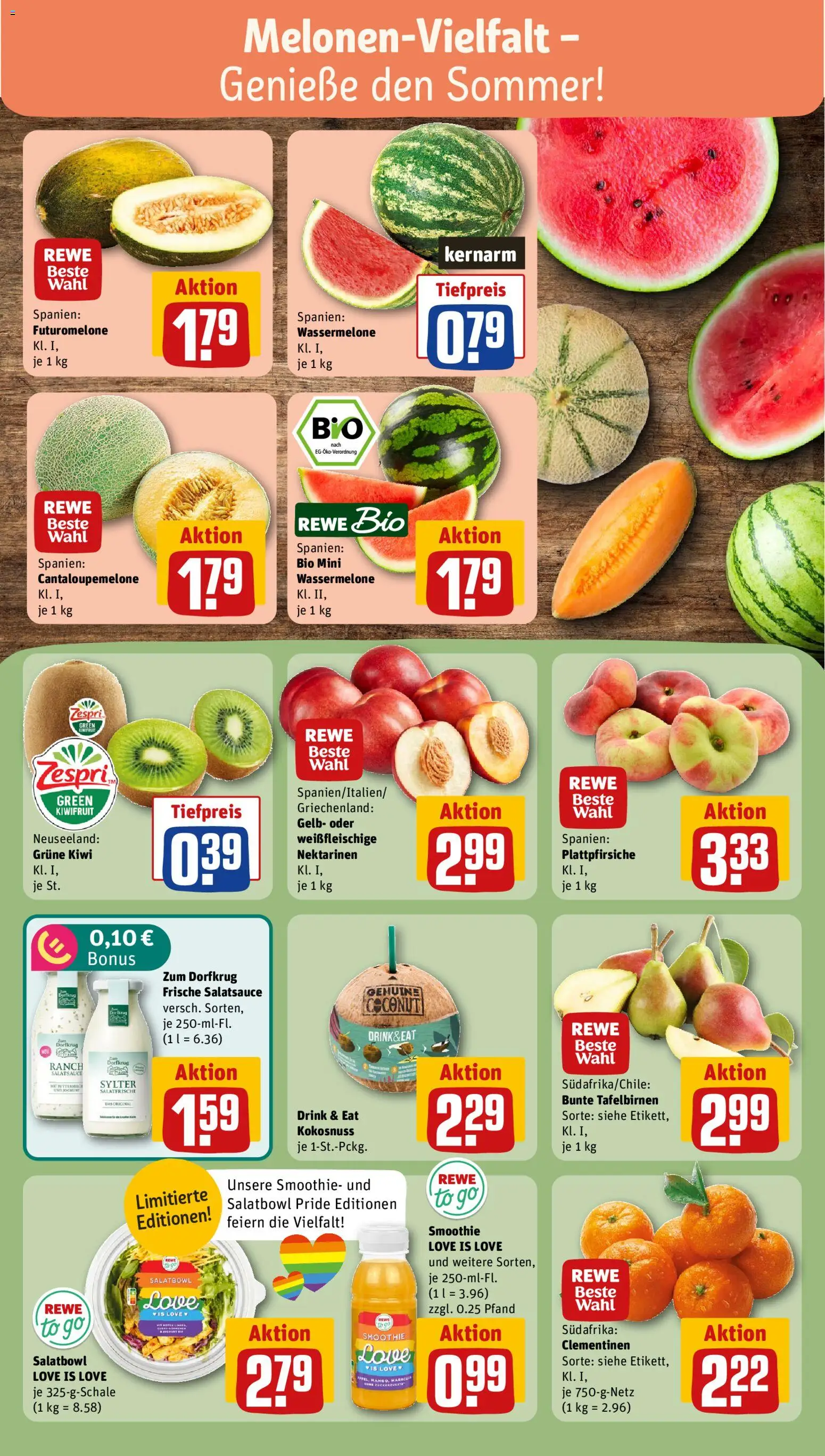Rewe ihr Kaufpark Prospekt – gültig ab 29.06.2026 | Seite: 4 | Produkte: Buttermilch, Nektarinen, Wassermelone, Kiwi