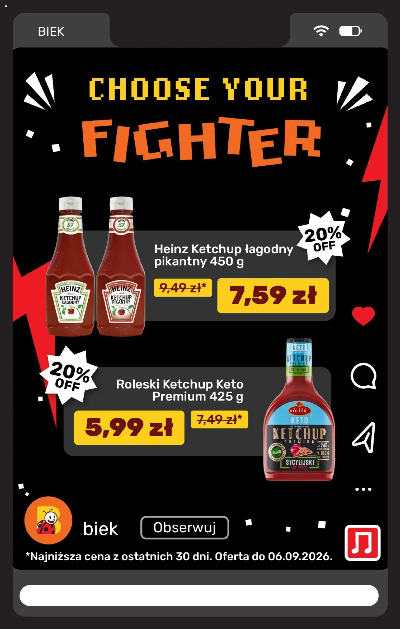 Biedronka gazetka - Biek od 04.09.2026 | Strona: 17 | Produkty: Ketchup
