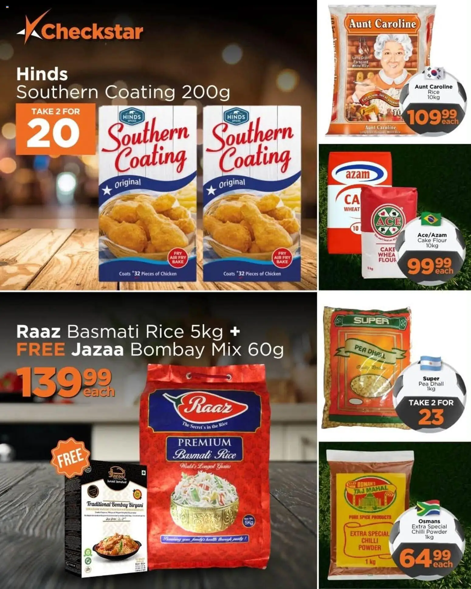 New Check Star catalogue – valid from 01/07/2026 | Page: 4 | Products: Flour, Chicken, Powder, Pea