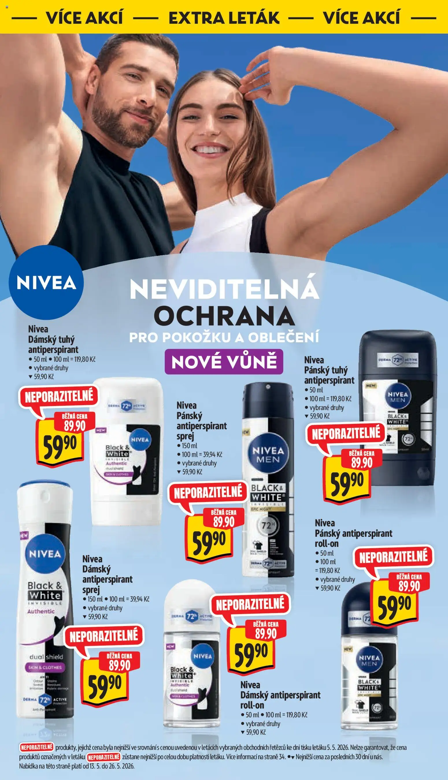 Albert leták - Hypermarket od 13.05.2026 | Strana: 56 | Produkty: Antiperspirant, Nivea, Oblečení