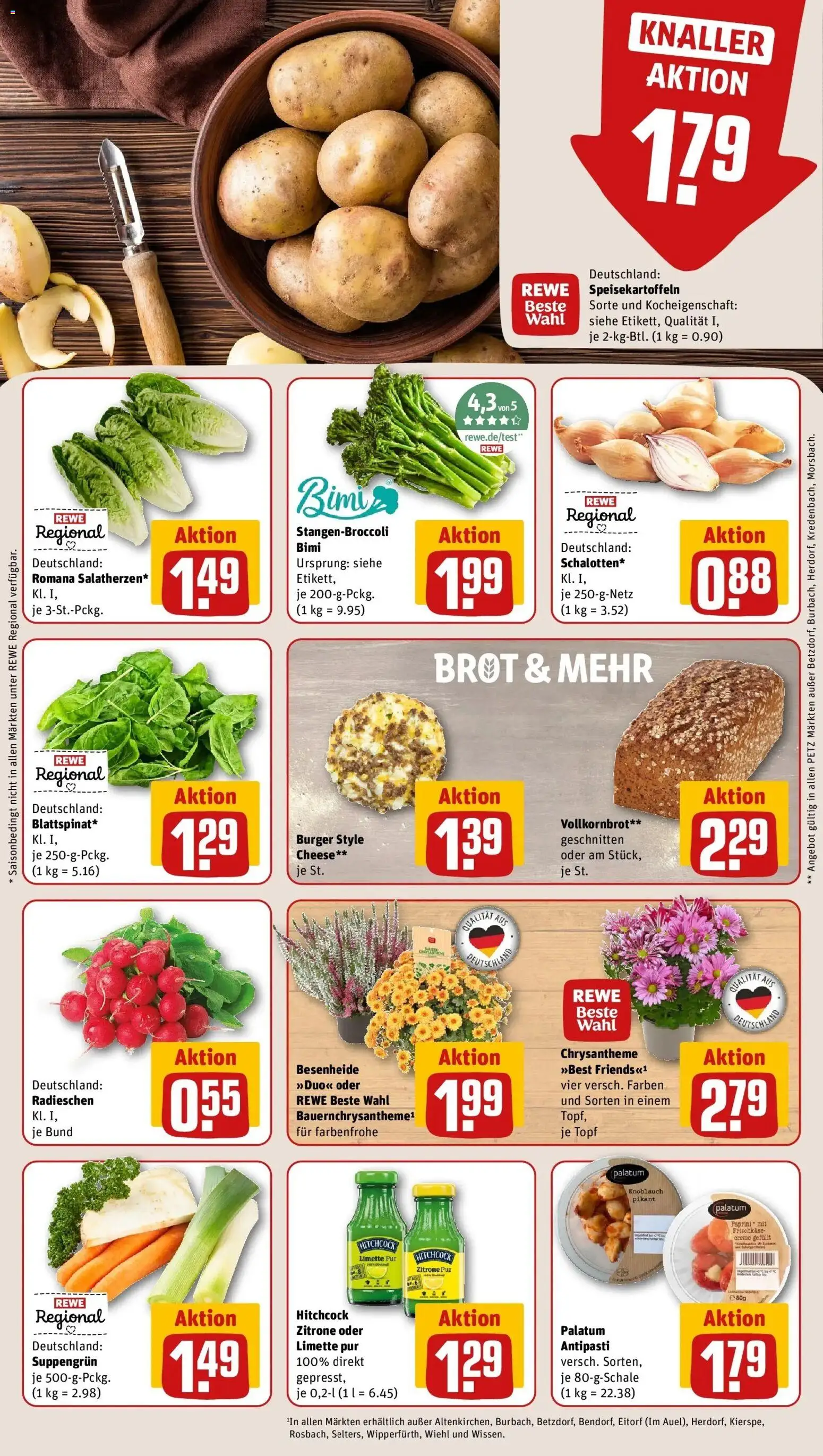 REWE Prospekt ab 07.09.2026 zum Blättern » Angebote | Seite: 7 | Produkte: Burger, Creme, Zitrone, Knoblauch
