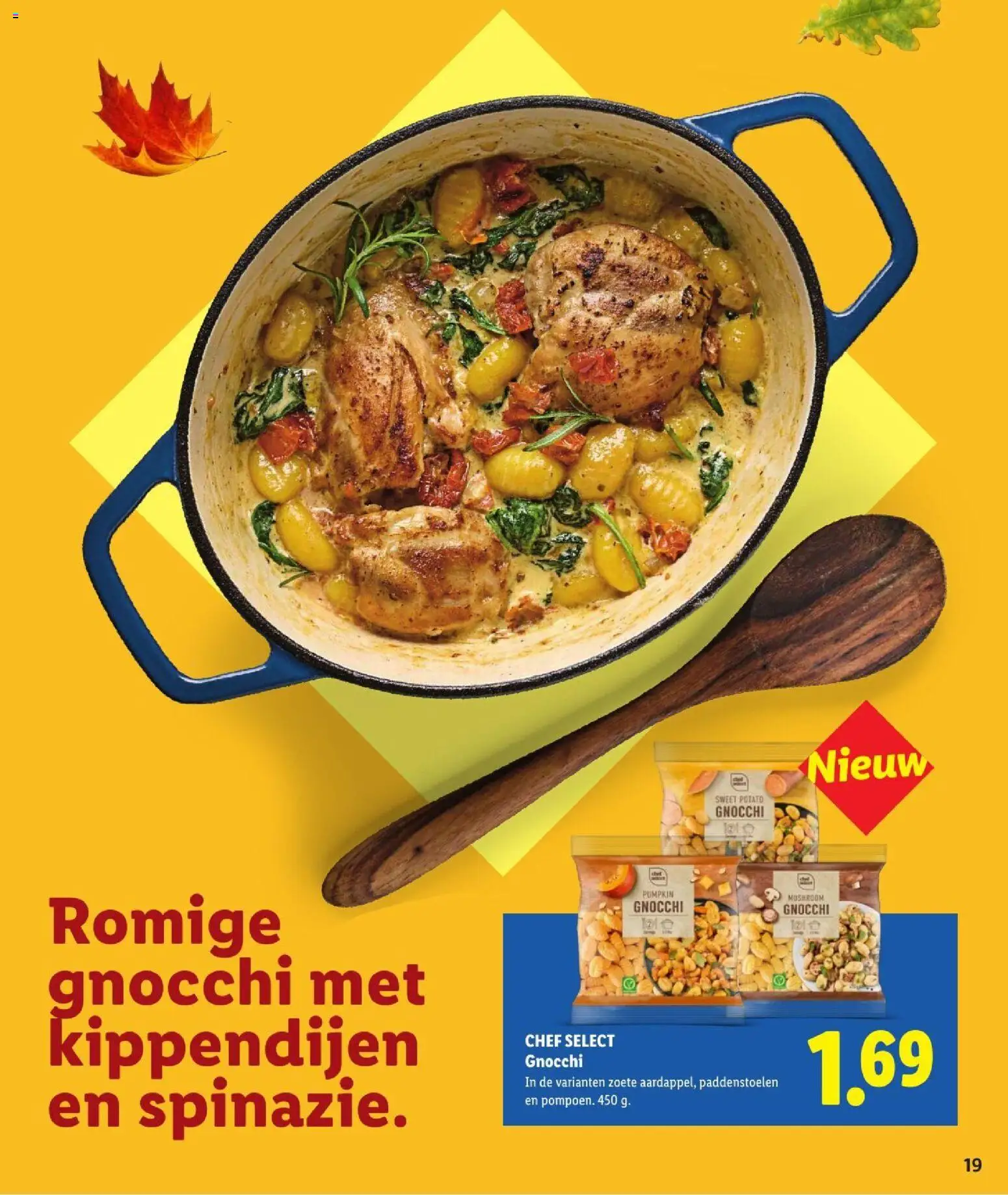 {H1} | Pagina: 19 | Producten: Gnocchi, Paddenstoelen