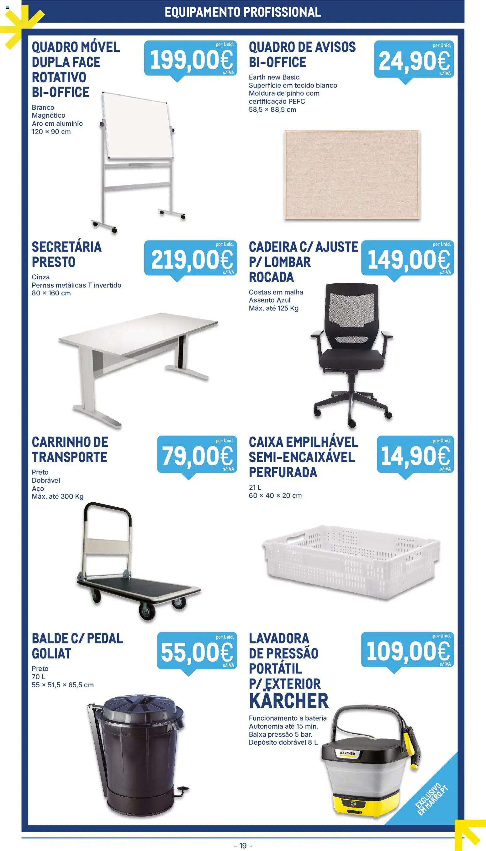Makro folheto │ válido de 08/09/2026 | Página: 19 | Produtos: Moldura, Cadeira, Caixa, Bateria